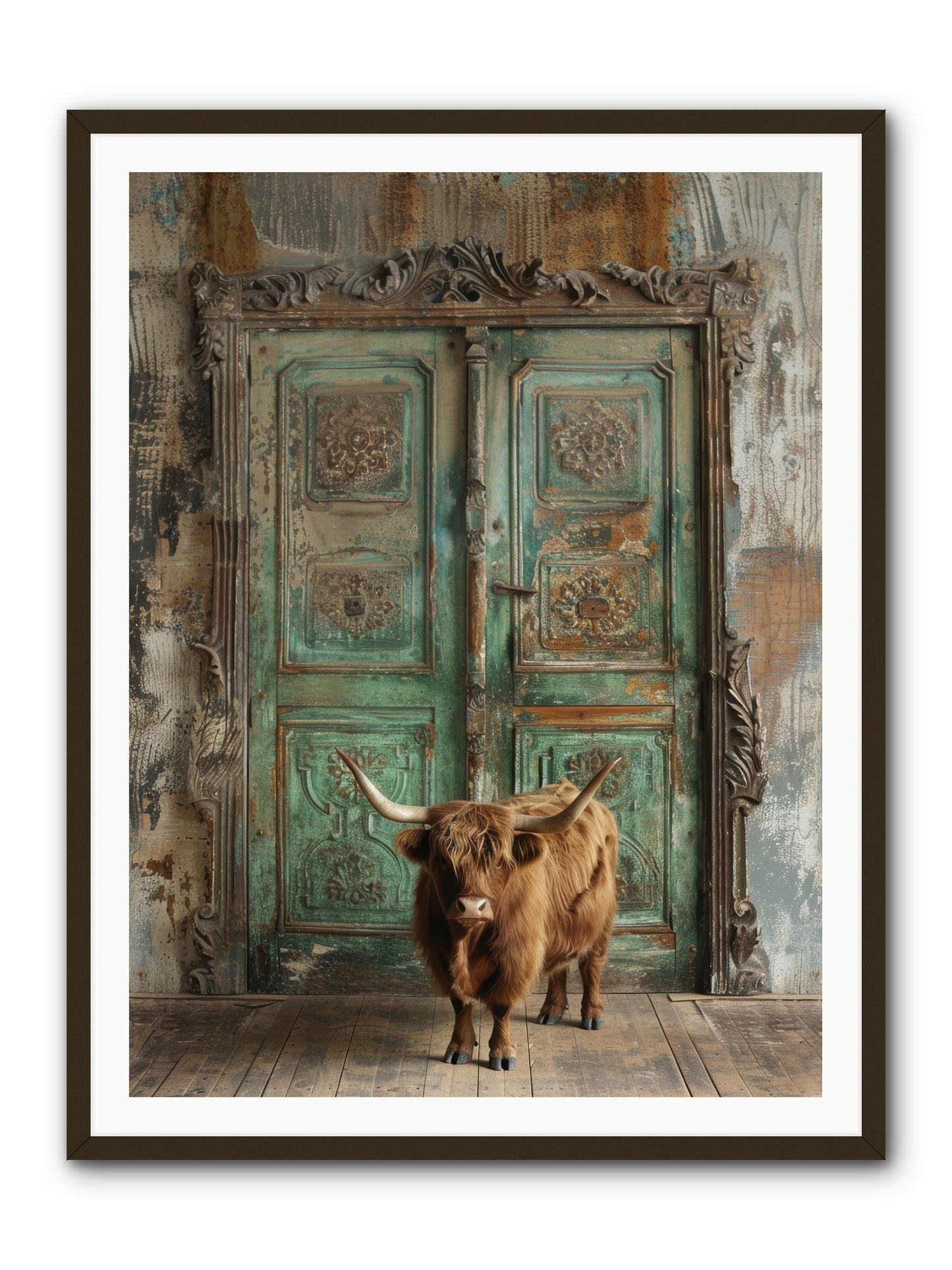 Rawhide Road -- Framed Print - Black 36x48
