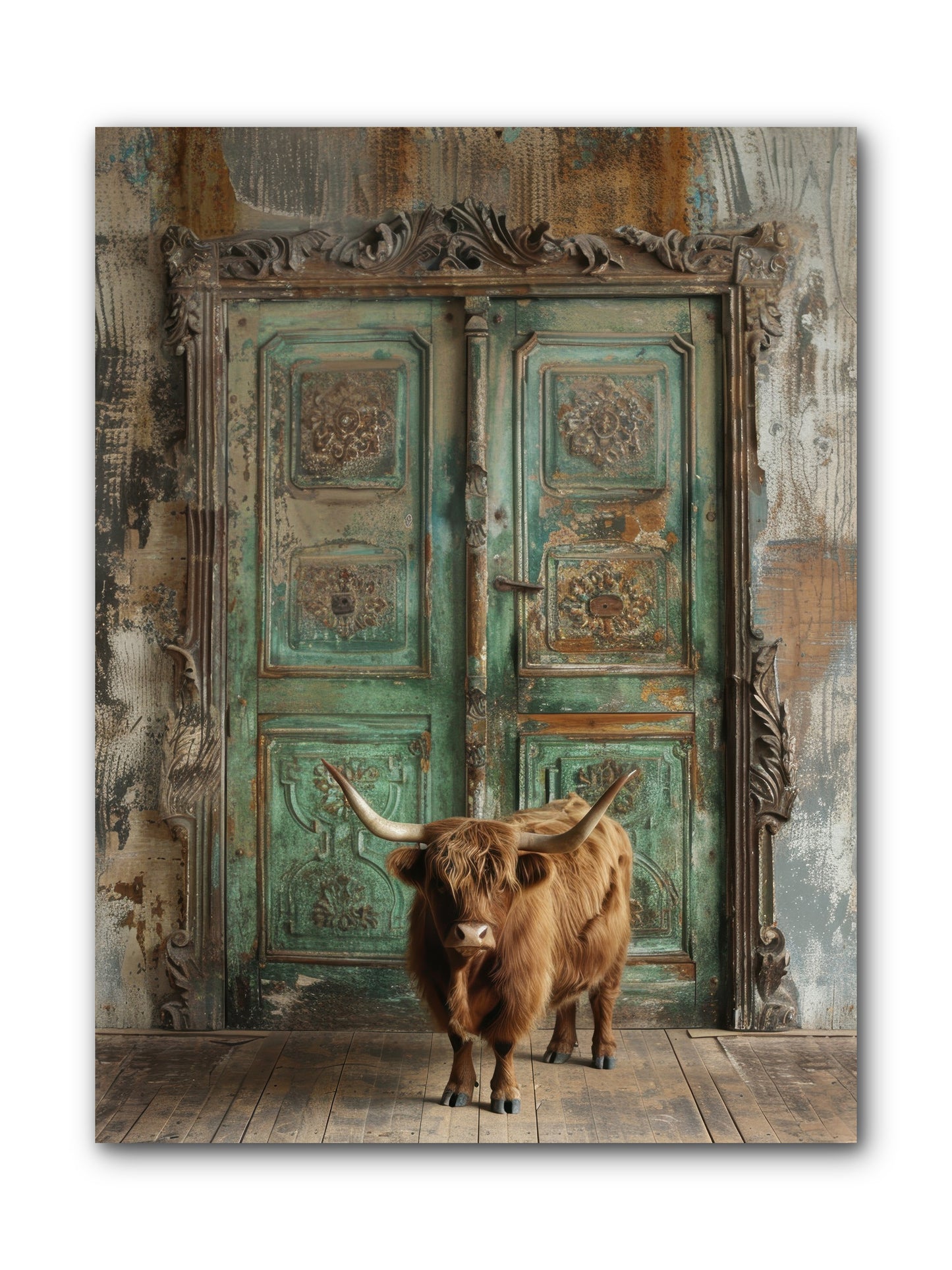 Rawhide Road -- Wrapped Canvas 9x12
