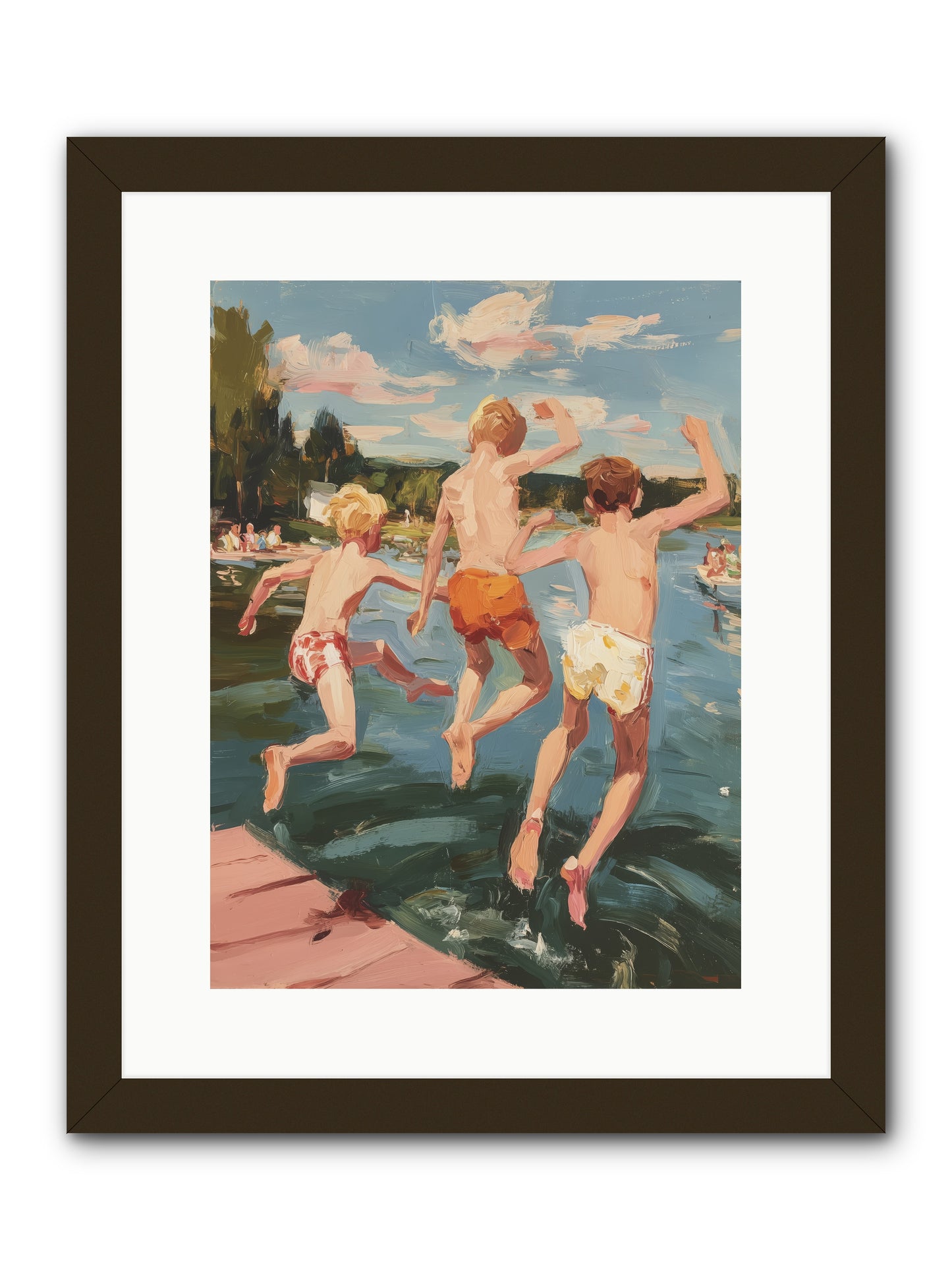 Ready Set Go -- Framed Print - Black 12x16