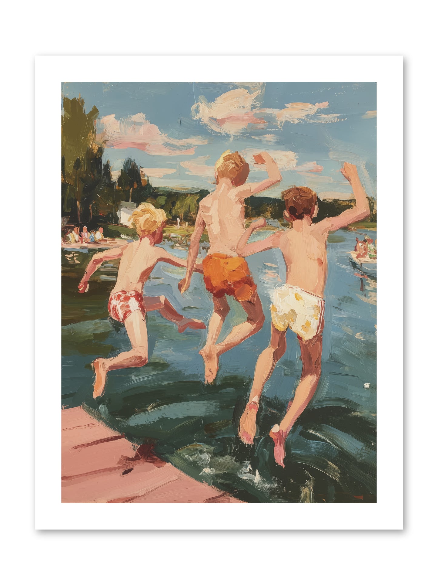 Ready Set Go -- Paper Print 12x16