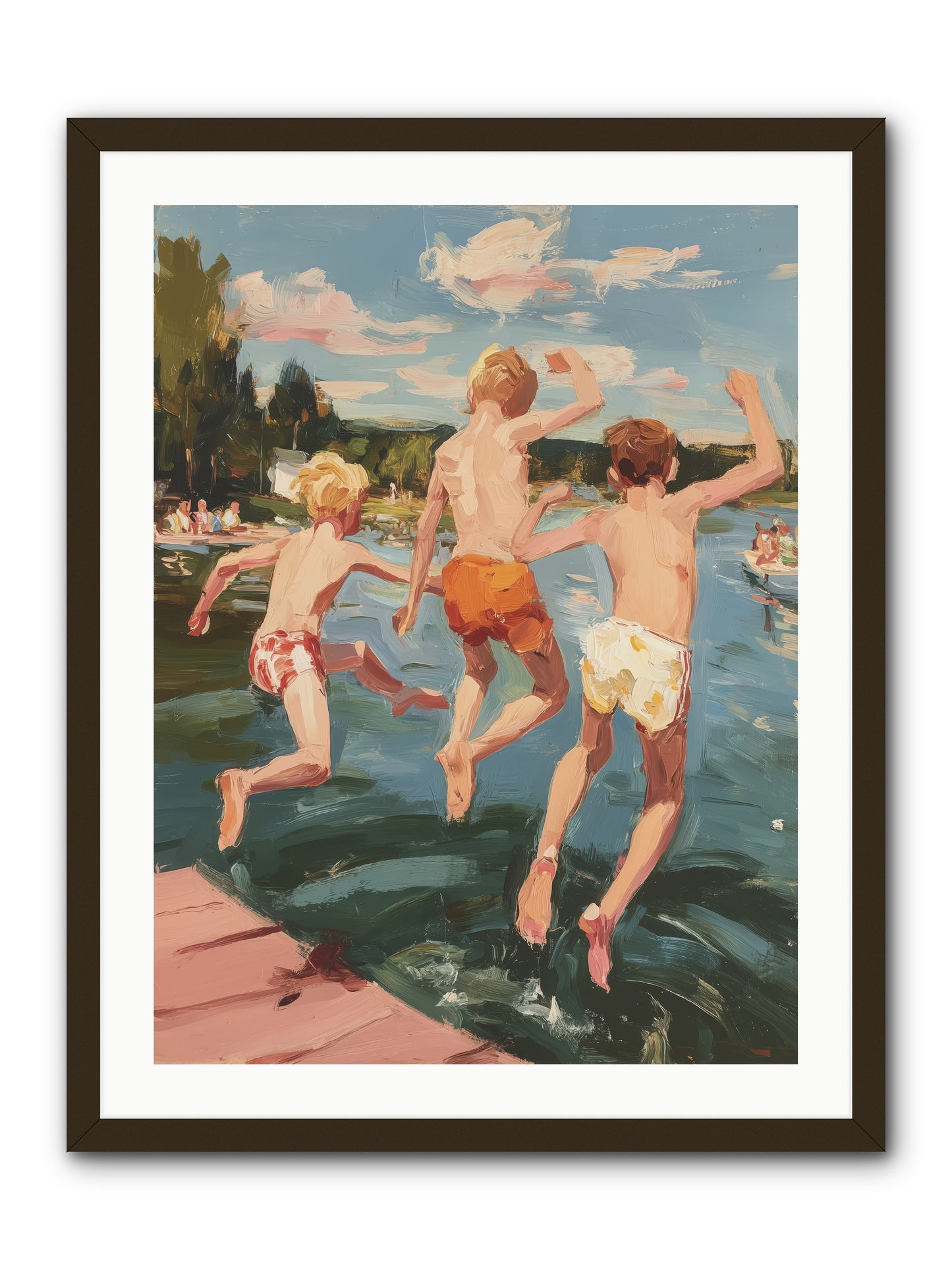 Ready Set Go -- Framed Print - Black 24x32