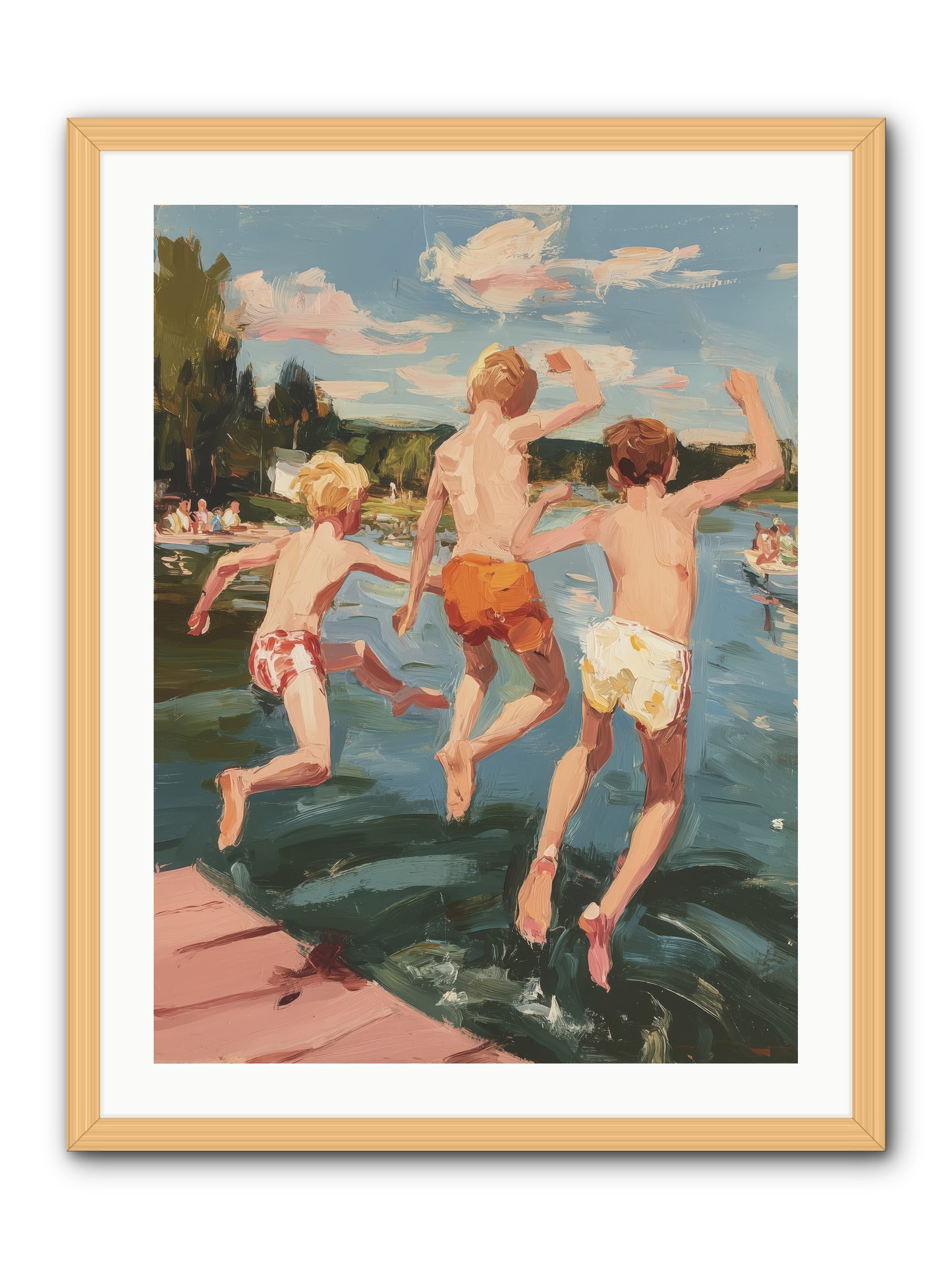 Ready Set Go -- Framed Print - Natural 24x32