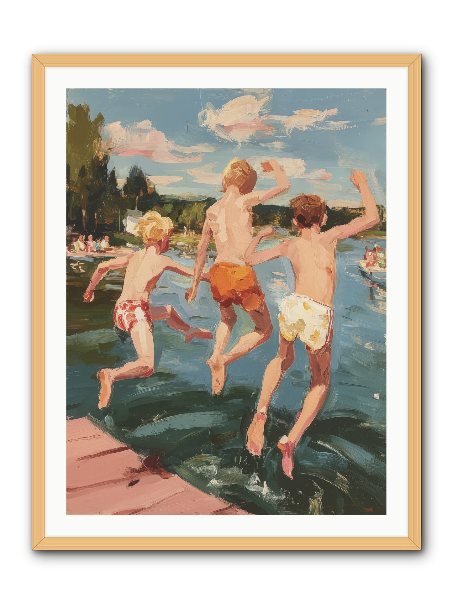 Ready Set Go -- Framed Print - Natural 30x40