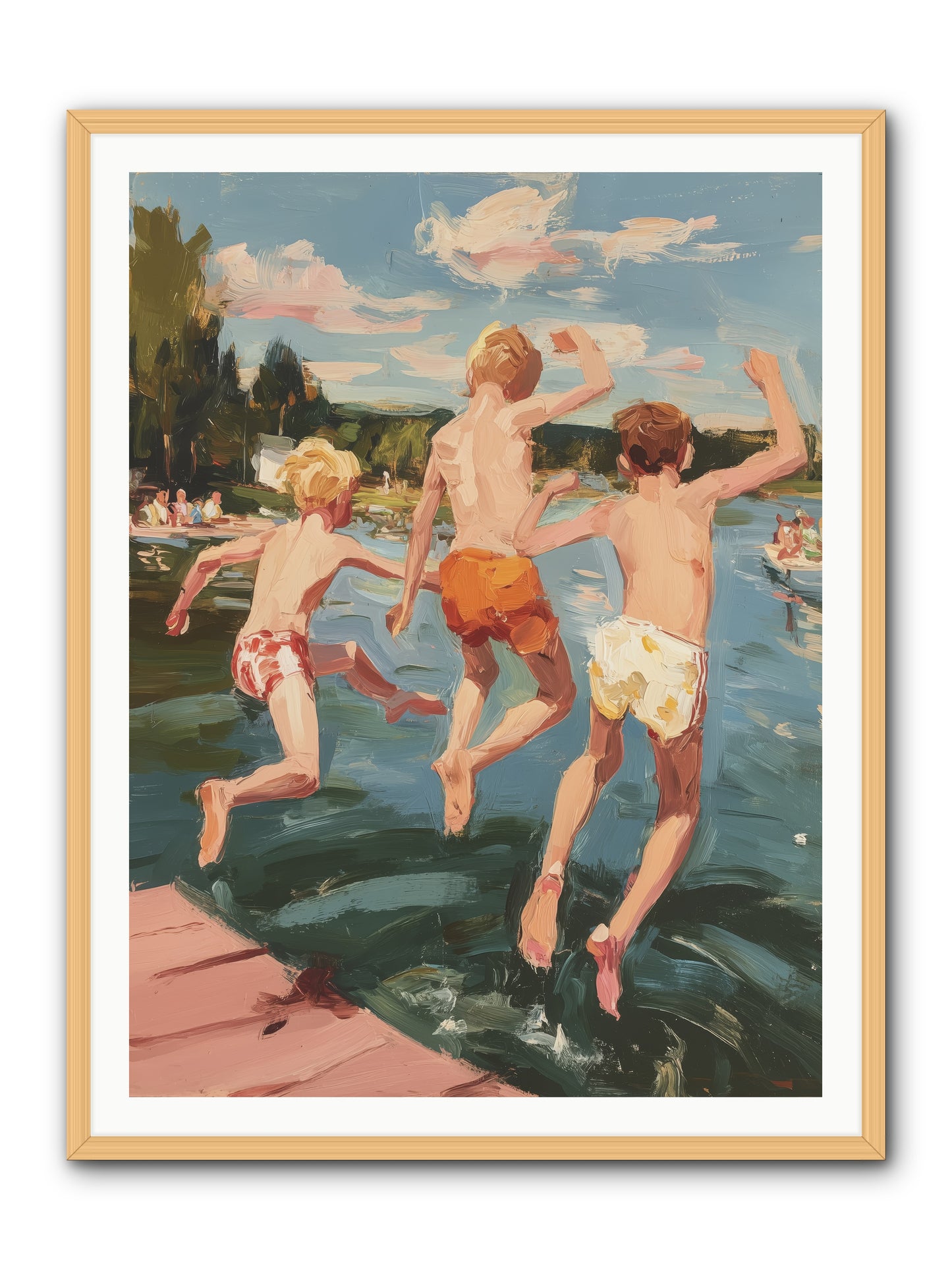 Ready Set Go -- Framed Print - Natural 36x48
