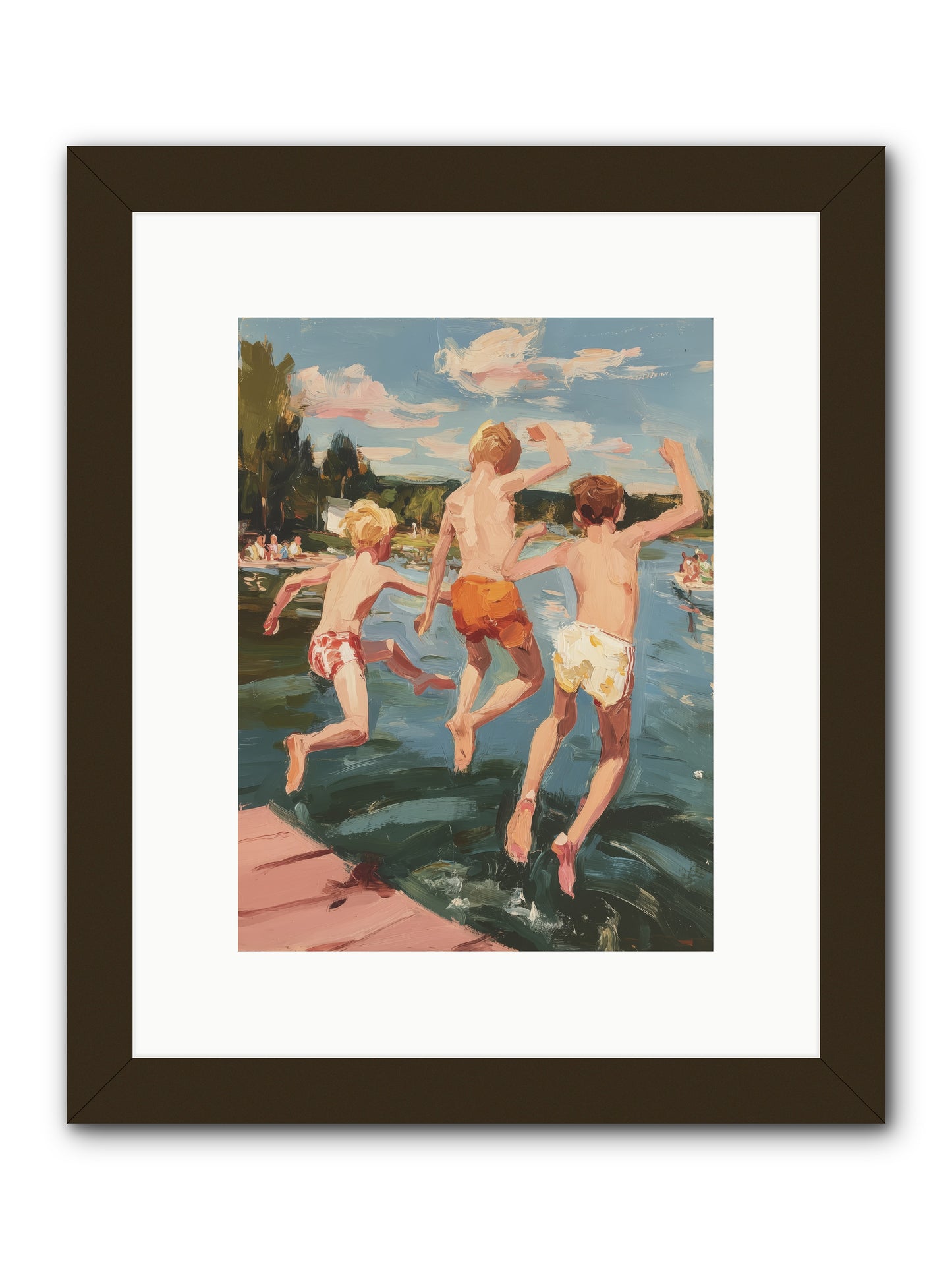Ready Set Go -- Framed Print - Black 9x12
