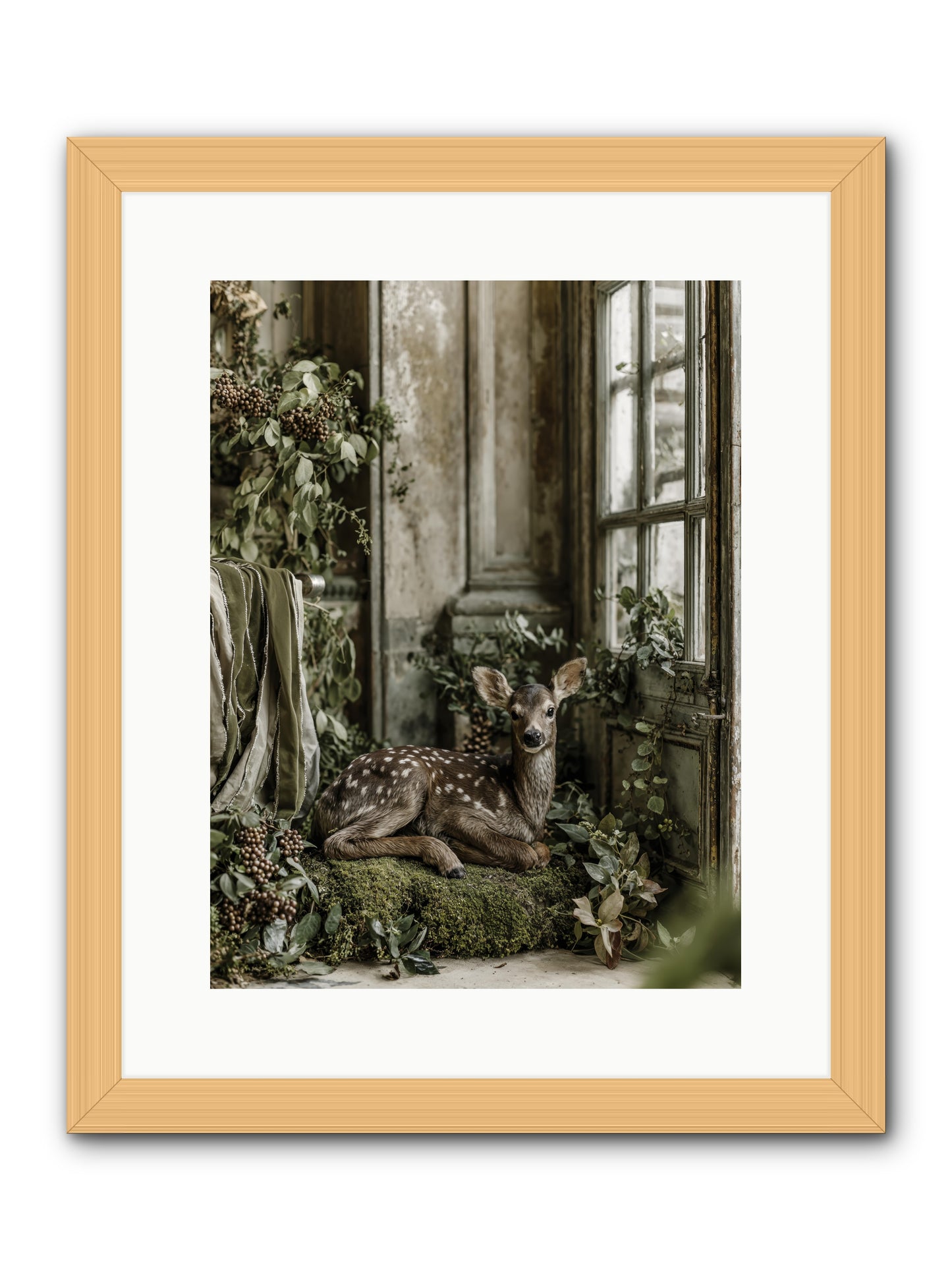 Reason enough -- Framed Print - Natural 12x16