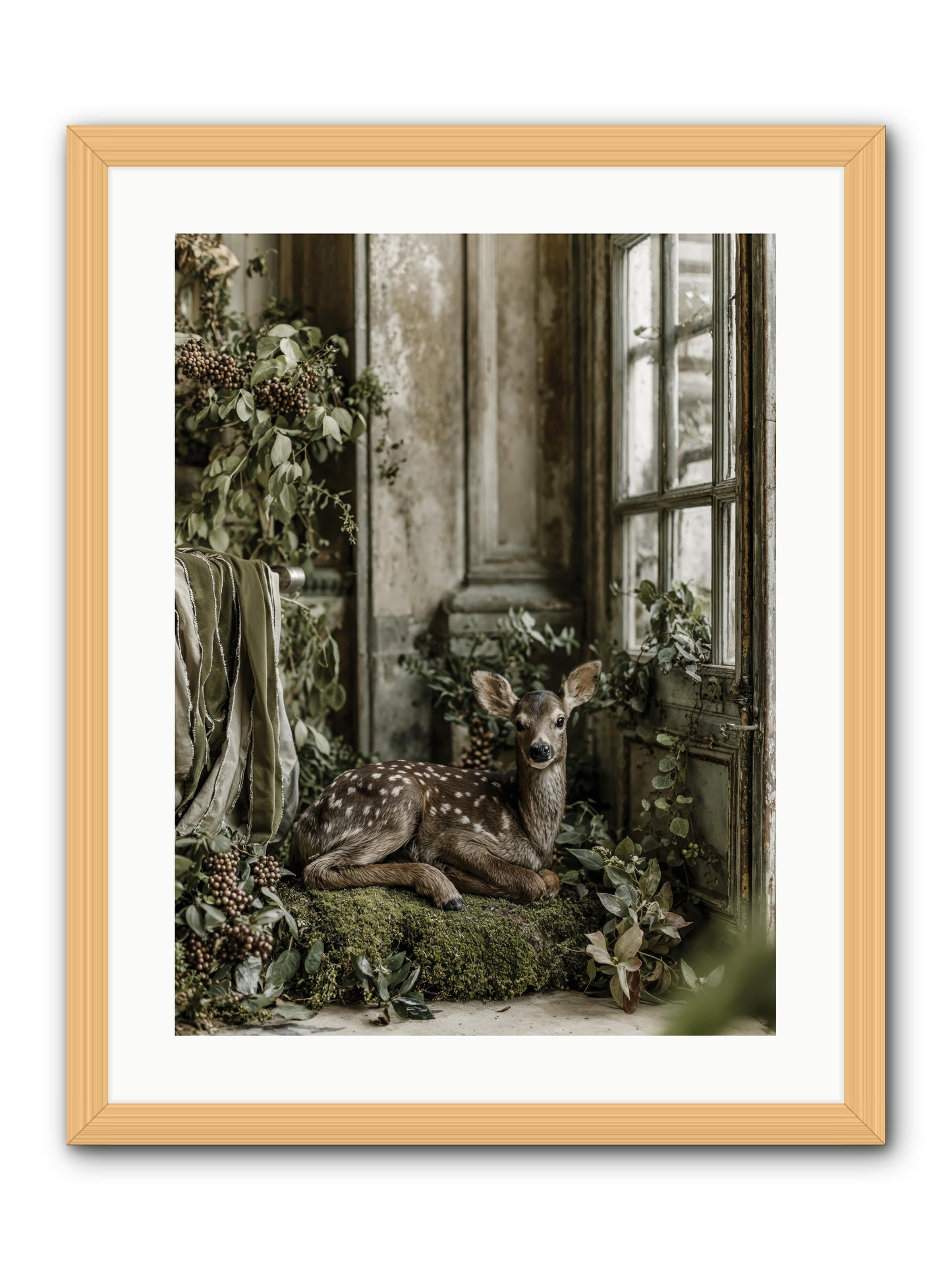 Reason enough -- Framed Print - Natural 18x24