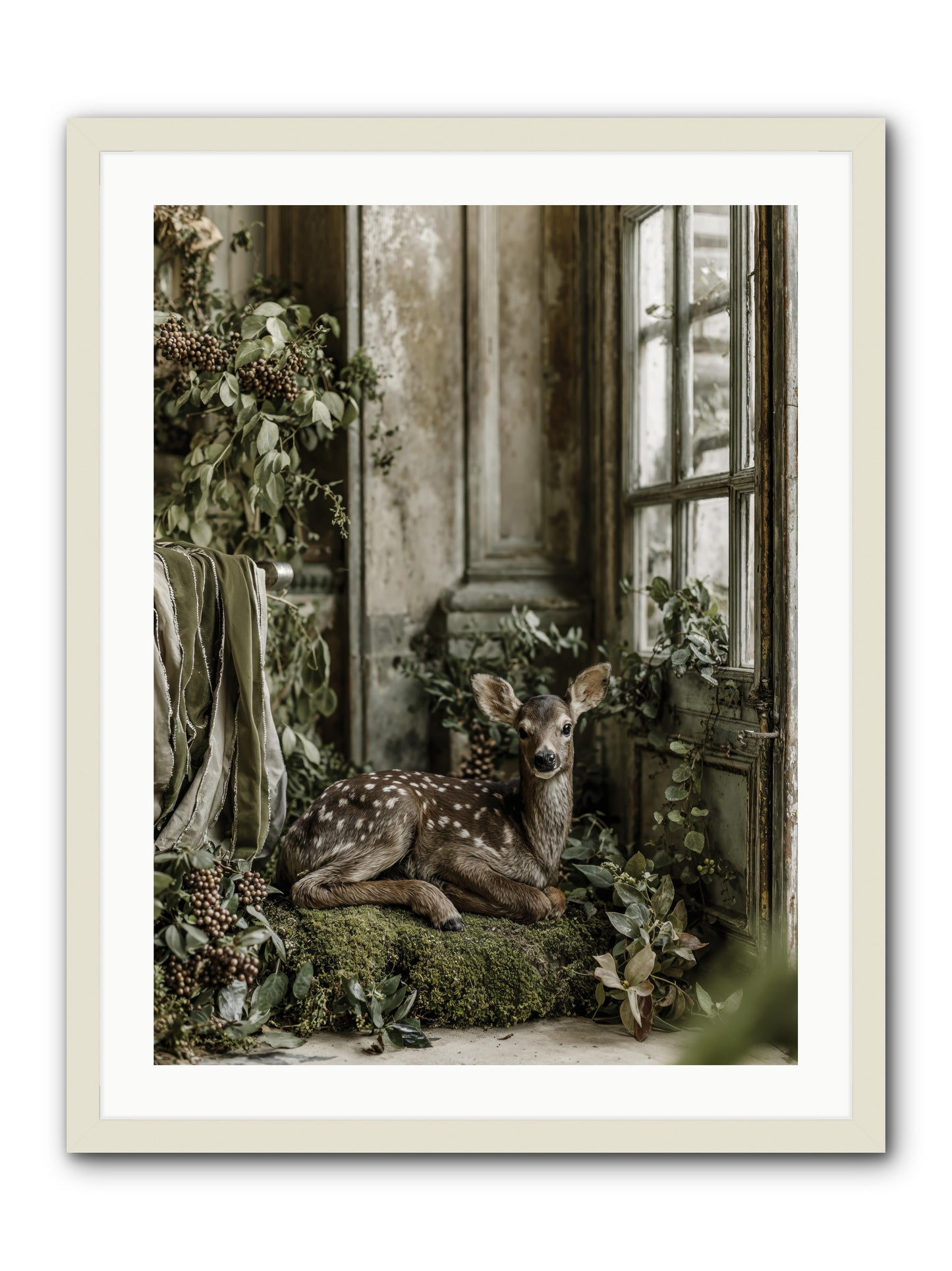 Reason enough -- Framed Print - White 24x32