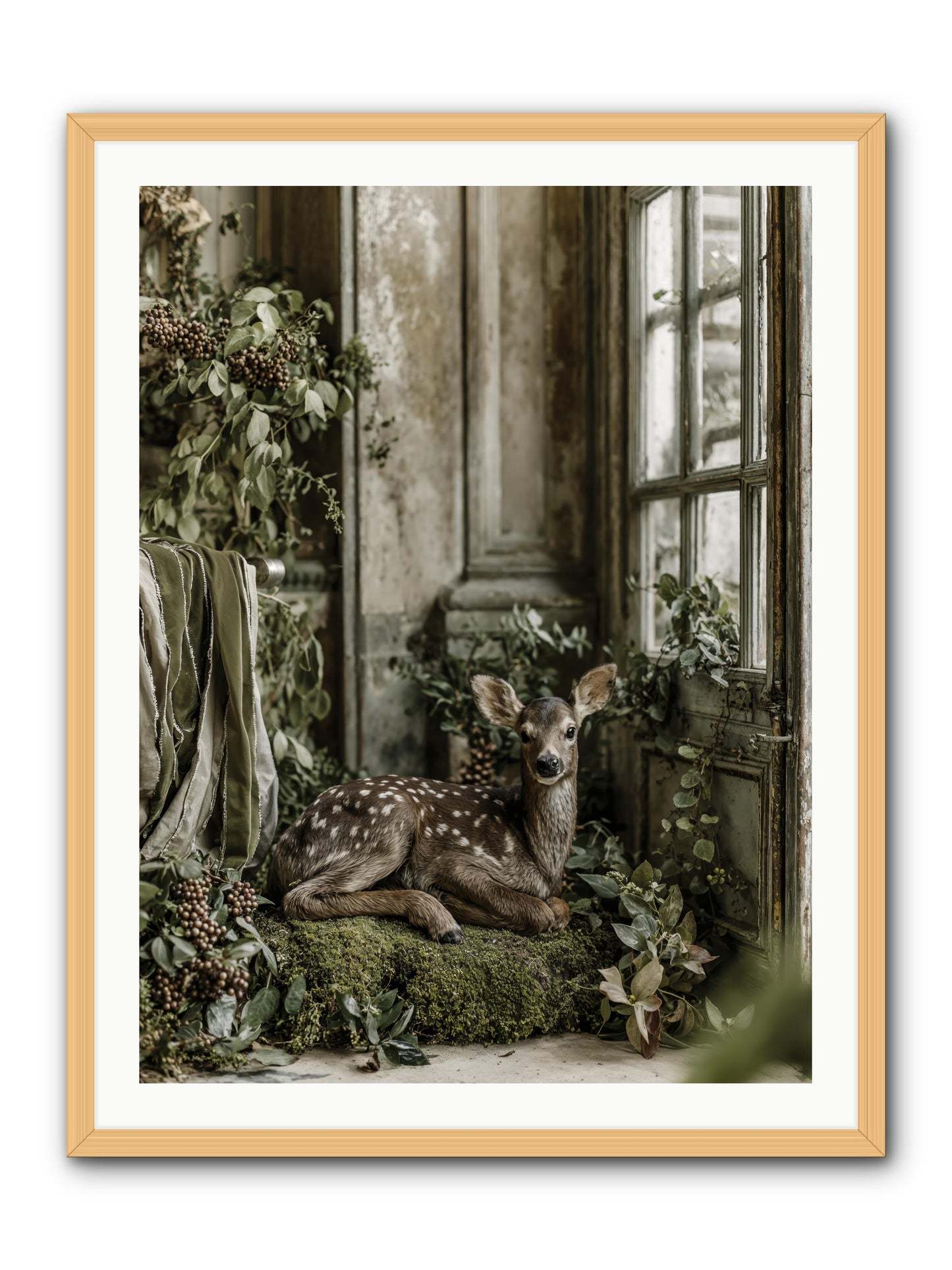 Reason enough -- Framed Print - Natural 30x40