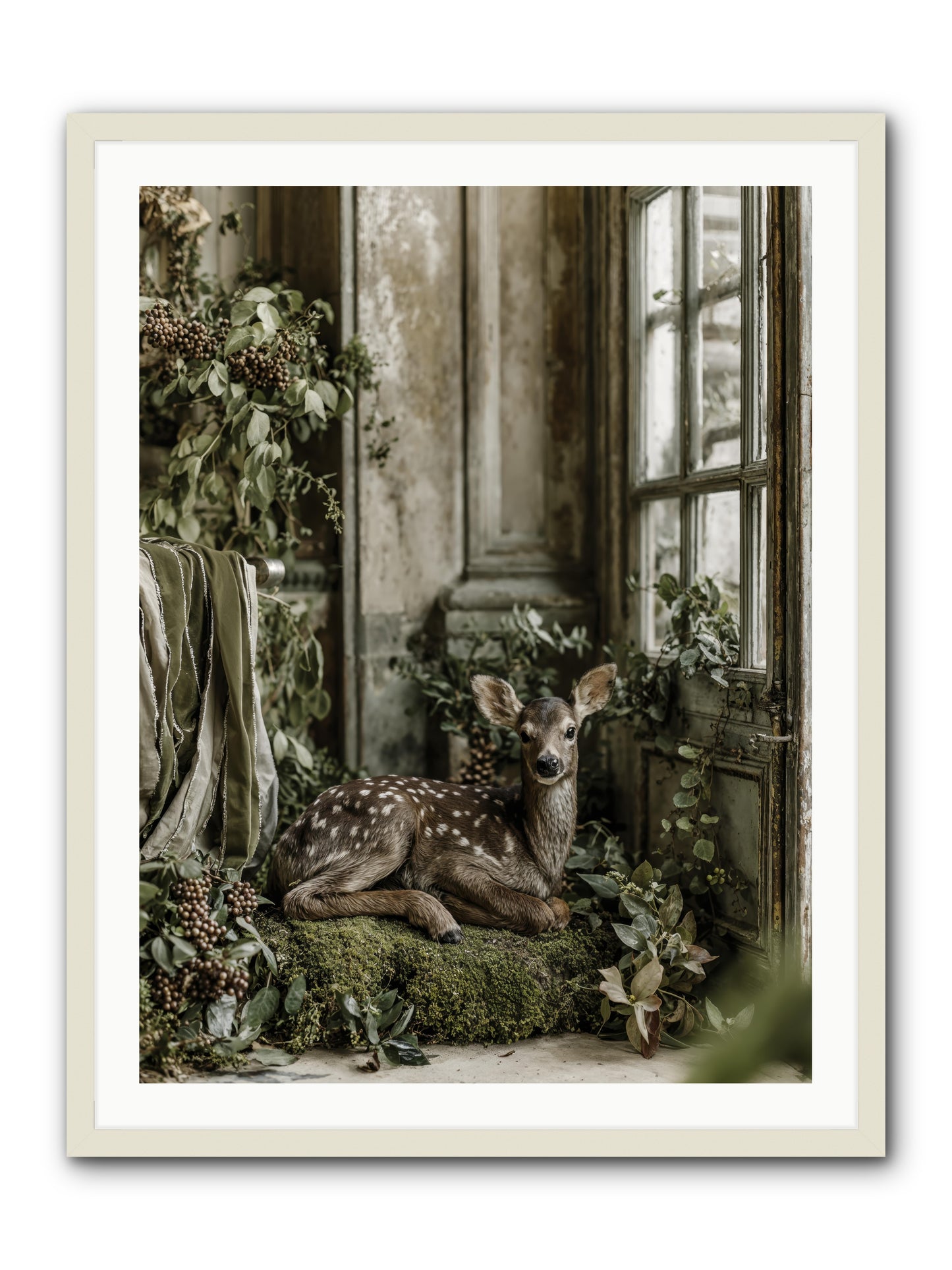 Reason enough -- Framed Print - White 30x40
