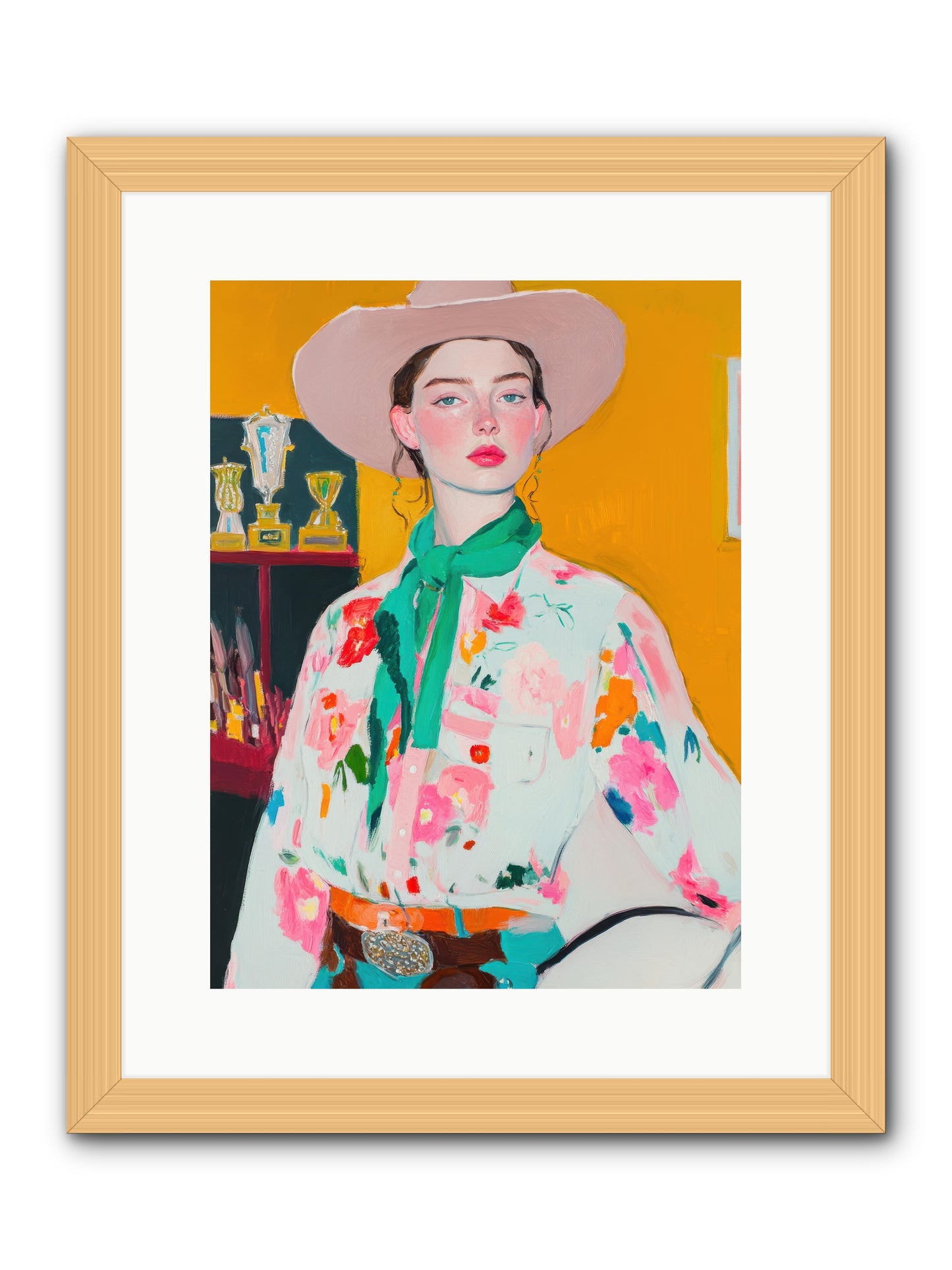Rebel Rider -- Framed Print - Natural 12x16