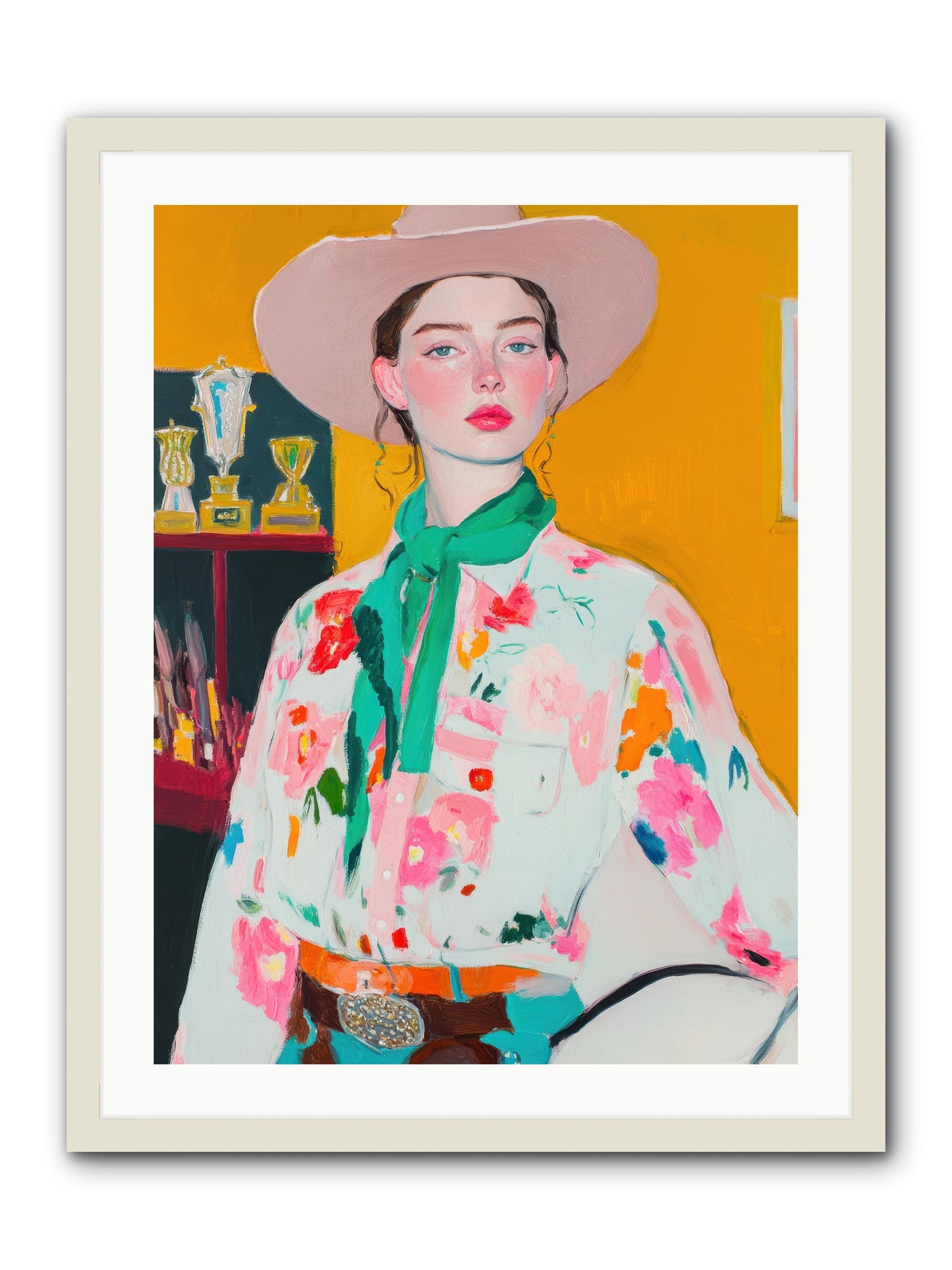 Rebel Rider -- Framed Print - White 24x32