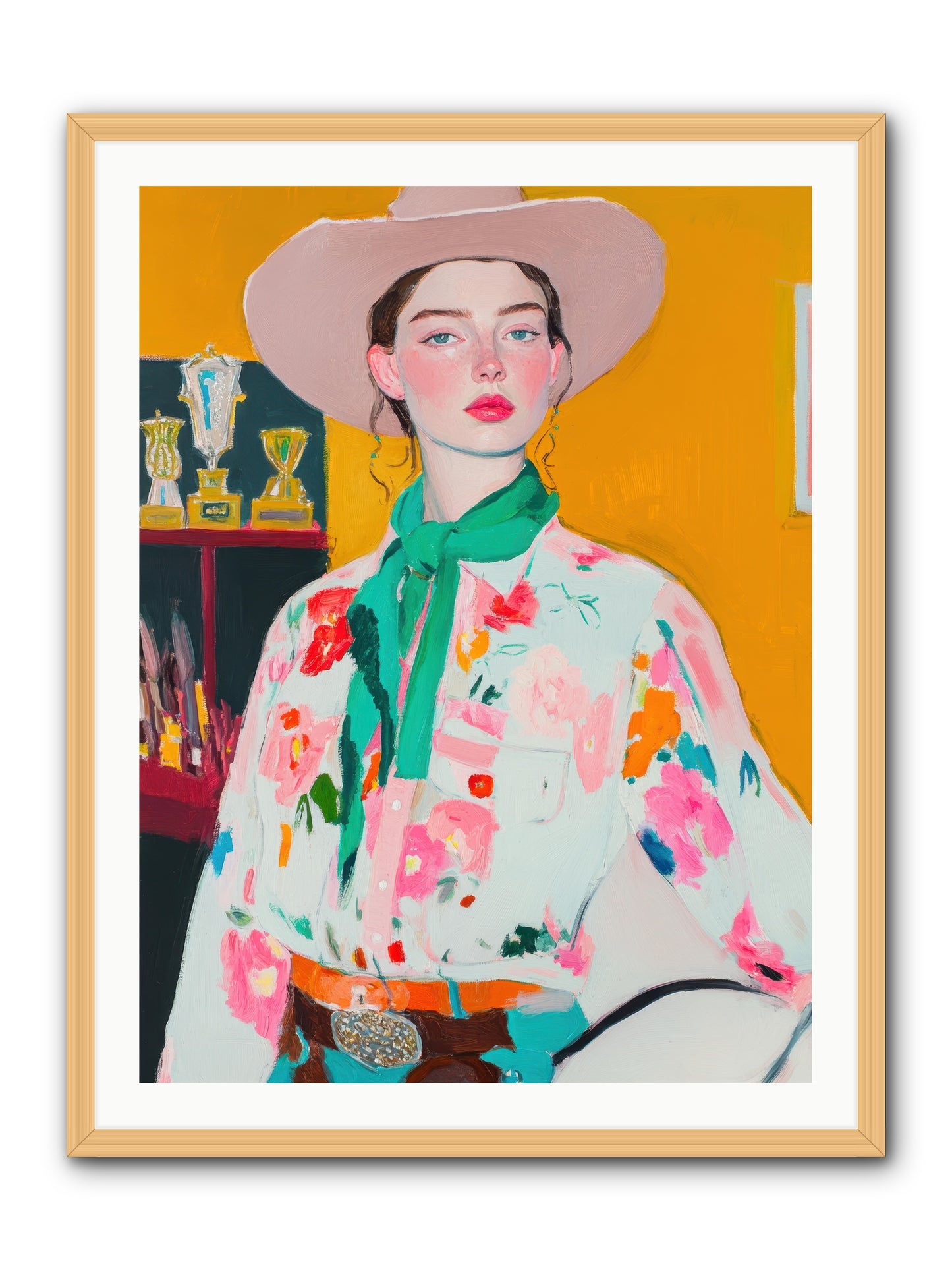Rebel Rider -- Framed Print - Natural 30x40