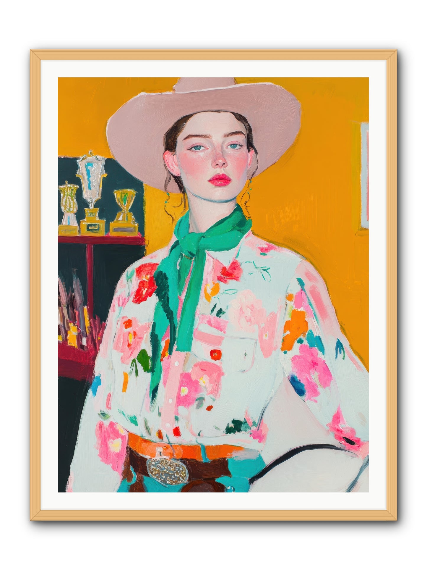 Rebel Rider -- Framed Print - Natural 36x48