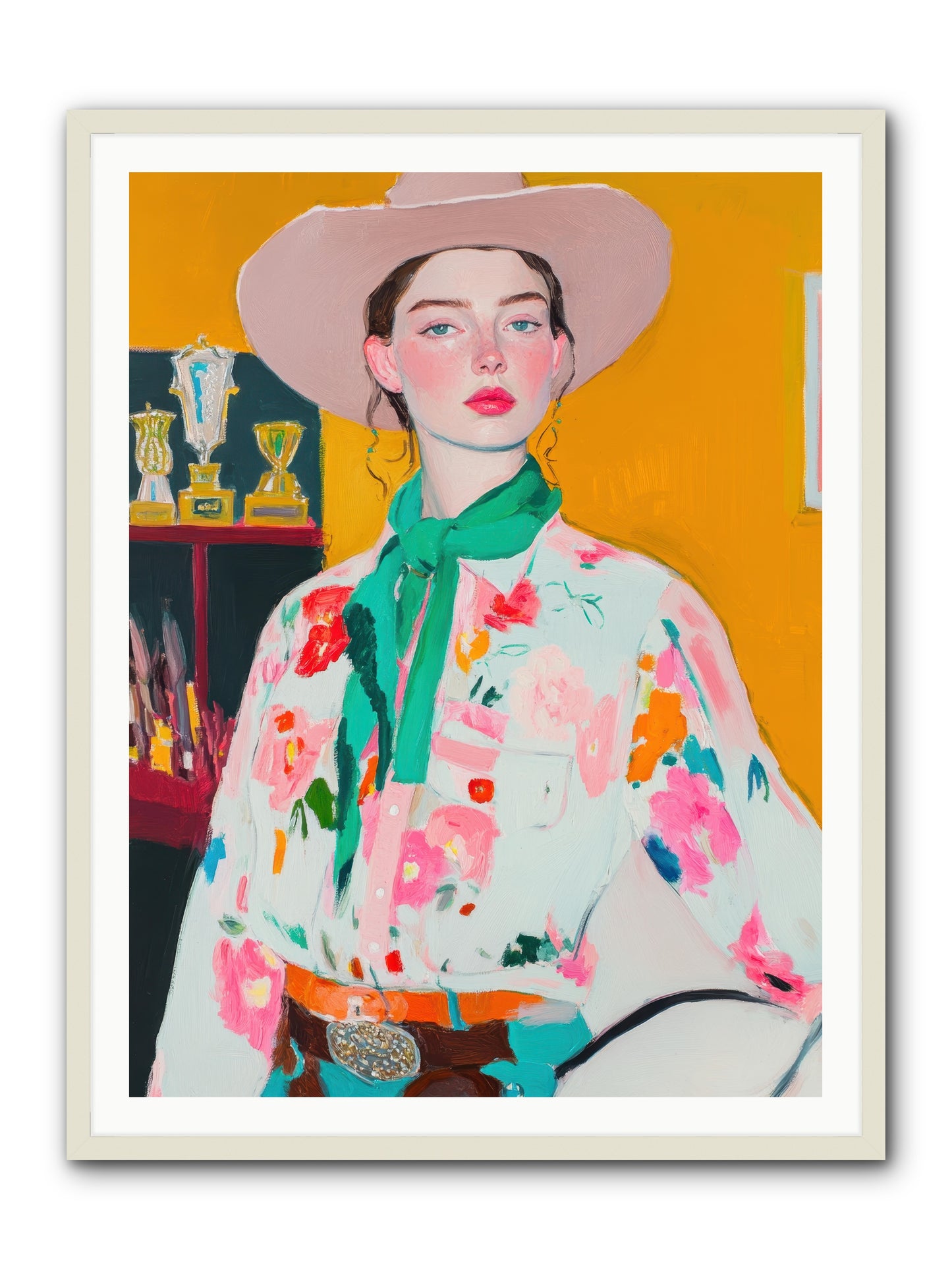 Rebel Rider -- Framed Print - White 36x48