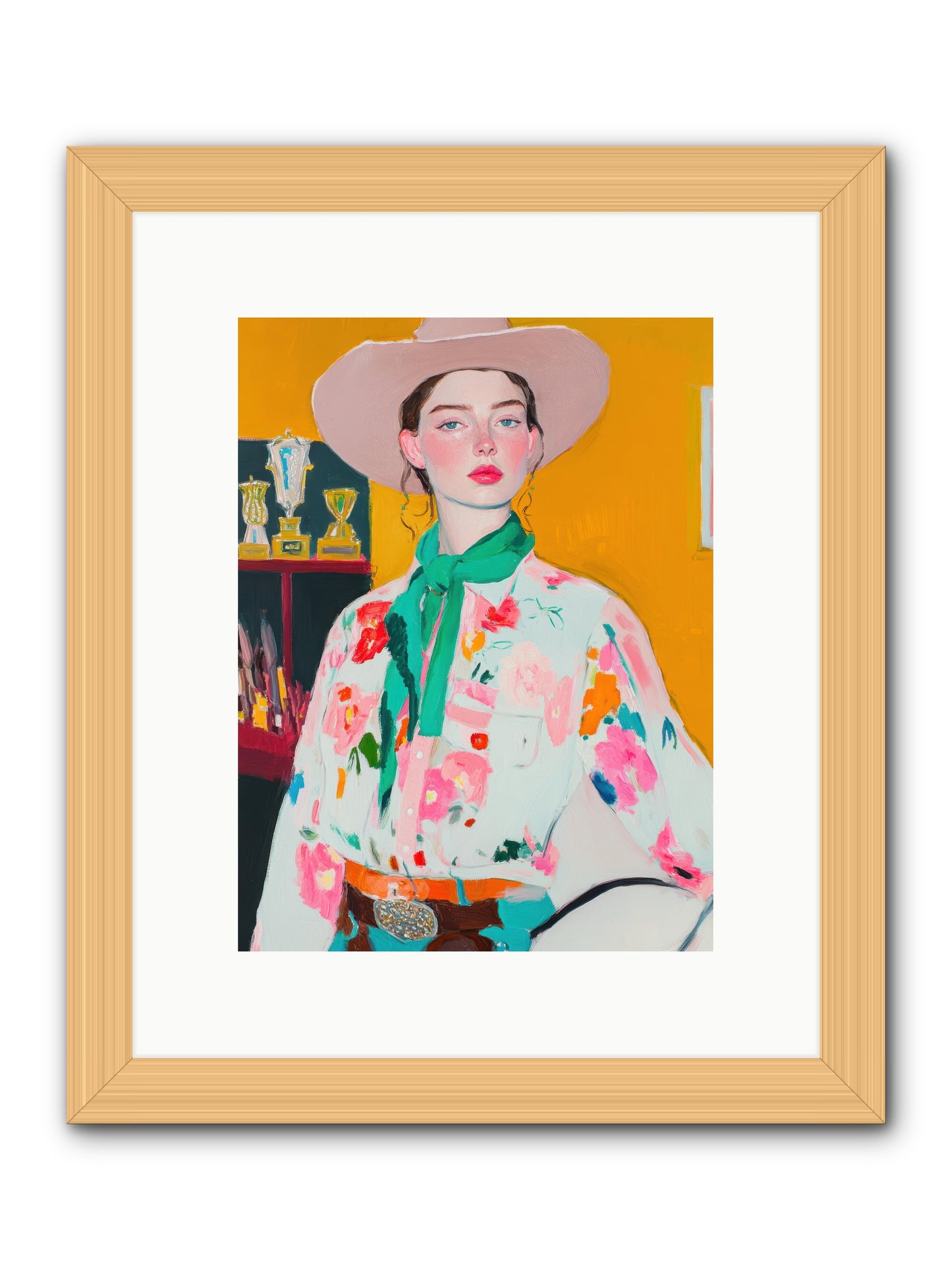 Rebel Rider -- Framed Print - Natural 9x12