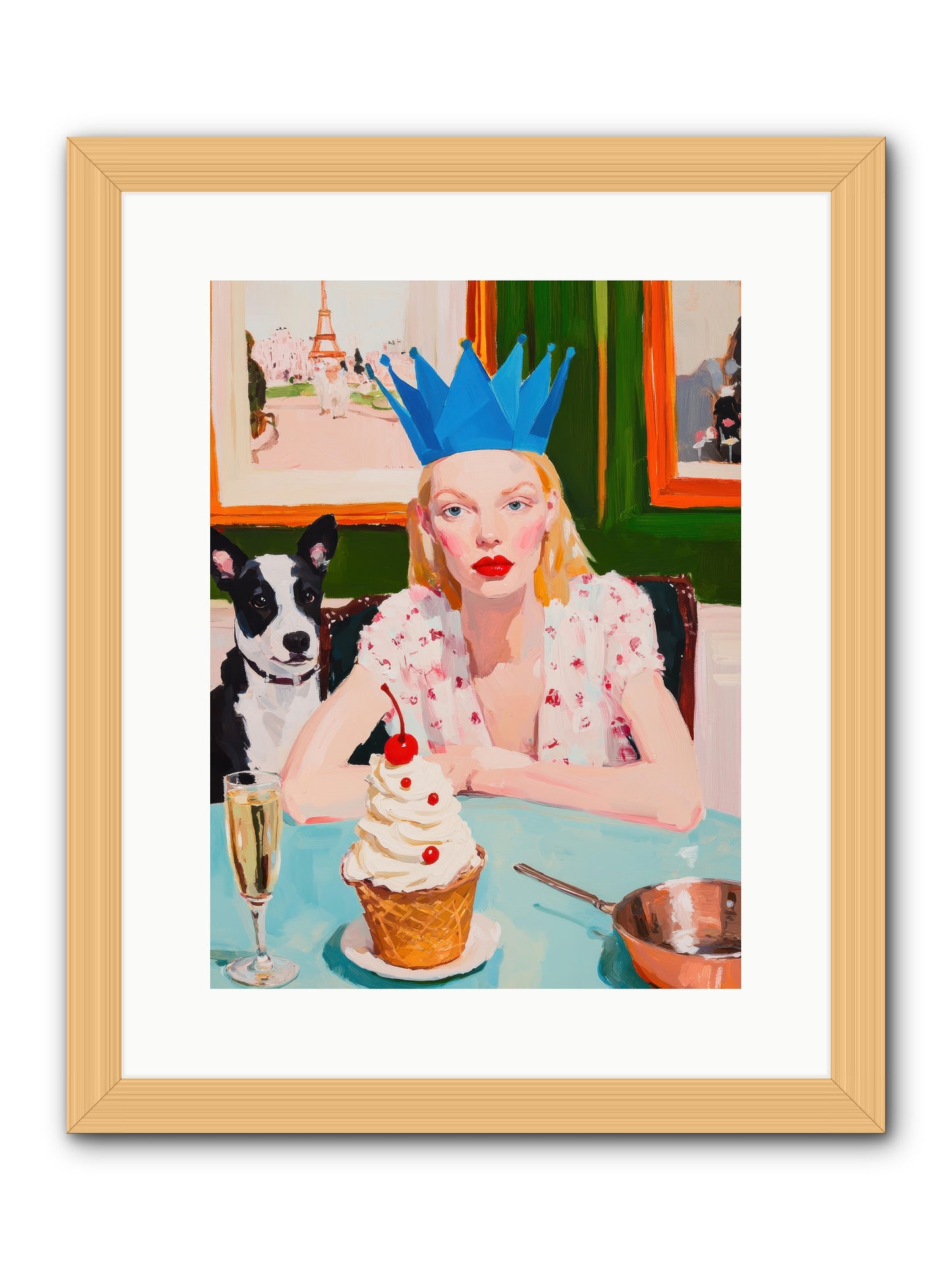 Rebellion By Confection -- Framed Print - Natural 12x16