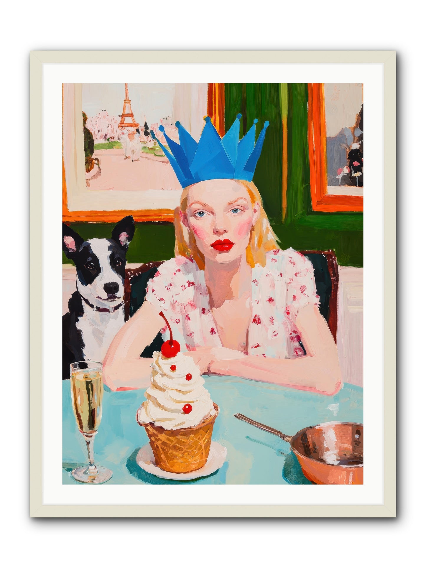 Rebellion By Confection -- Framed Print - White 30x40