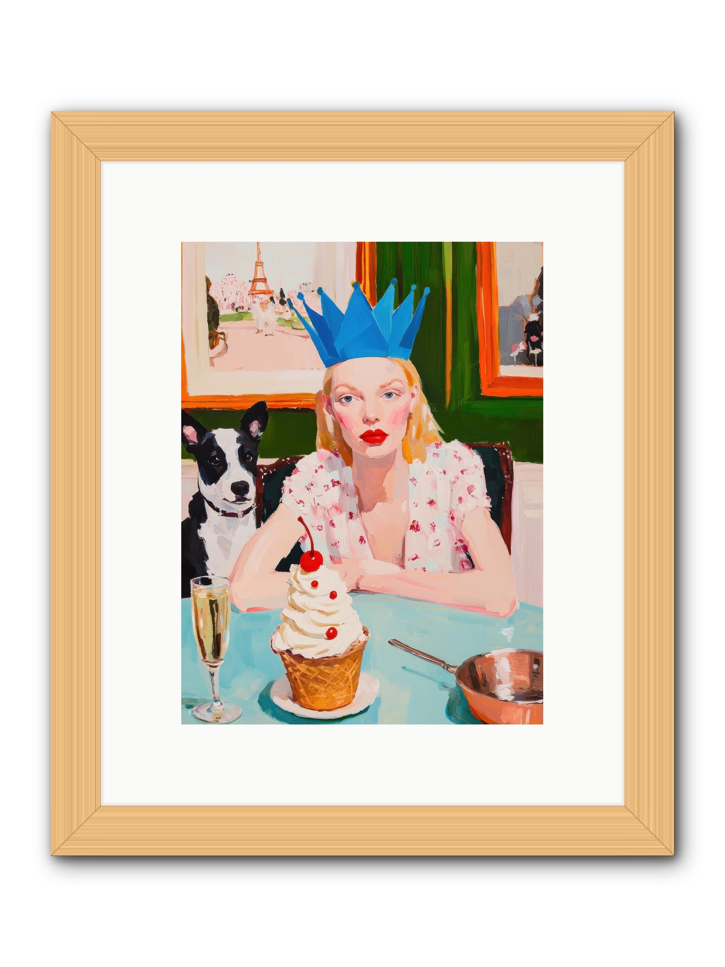 Rebellion By Confection -- Framed Print - Natural 9x12