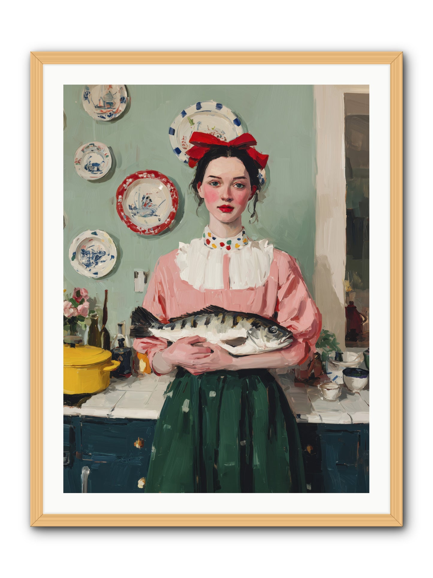 Recipe Rebellion -- Framed Print - Natural 30x40