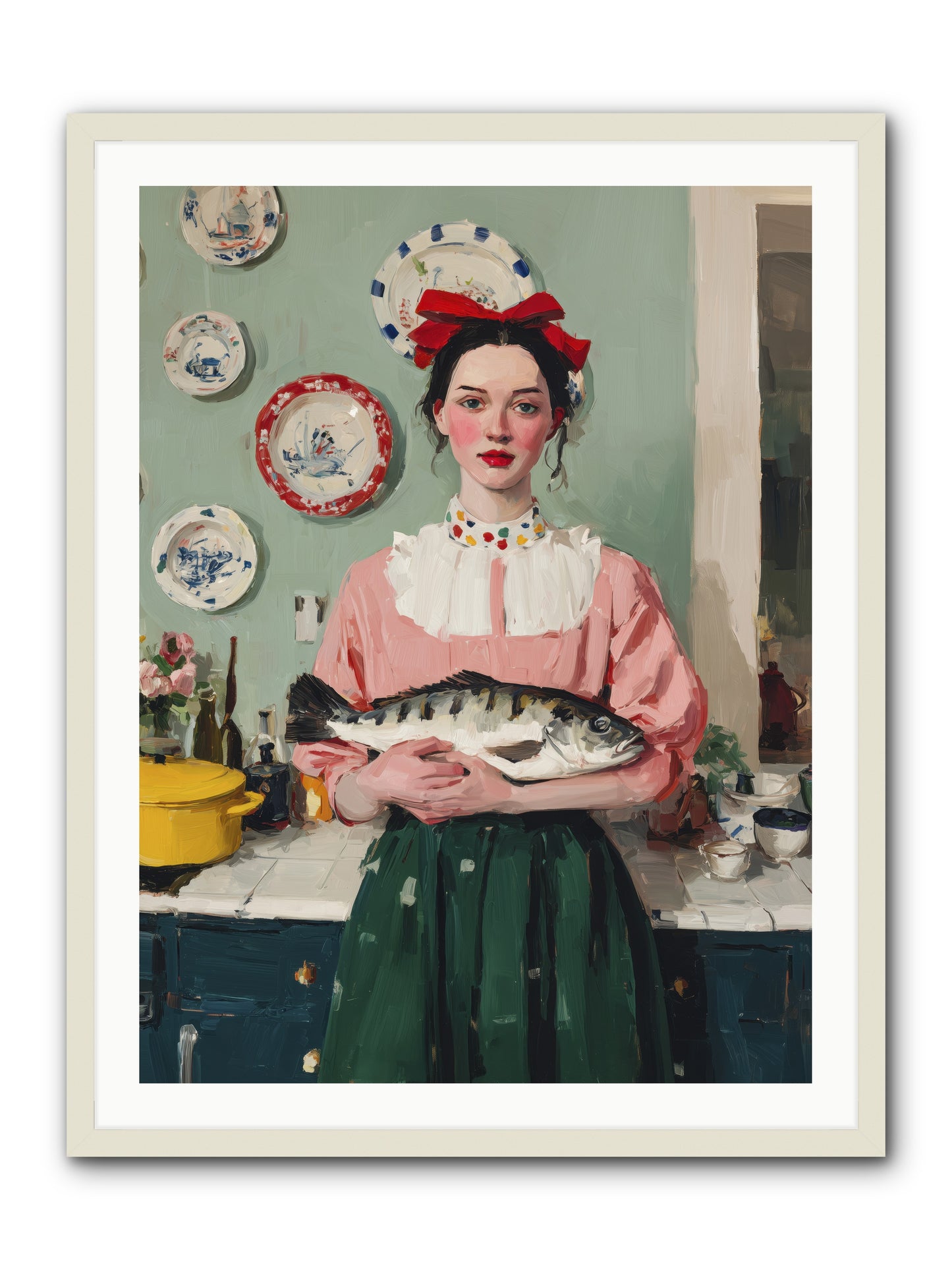 Recipe Rebellion -- Framed Print - White 30x40