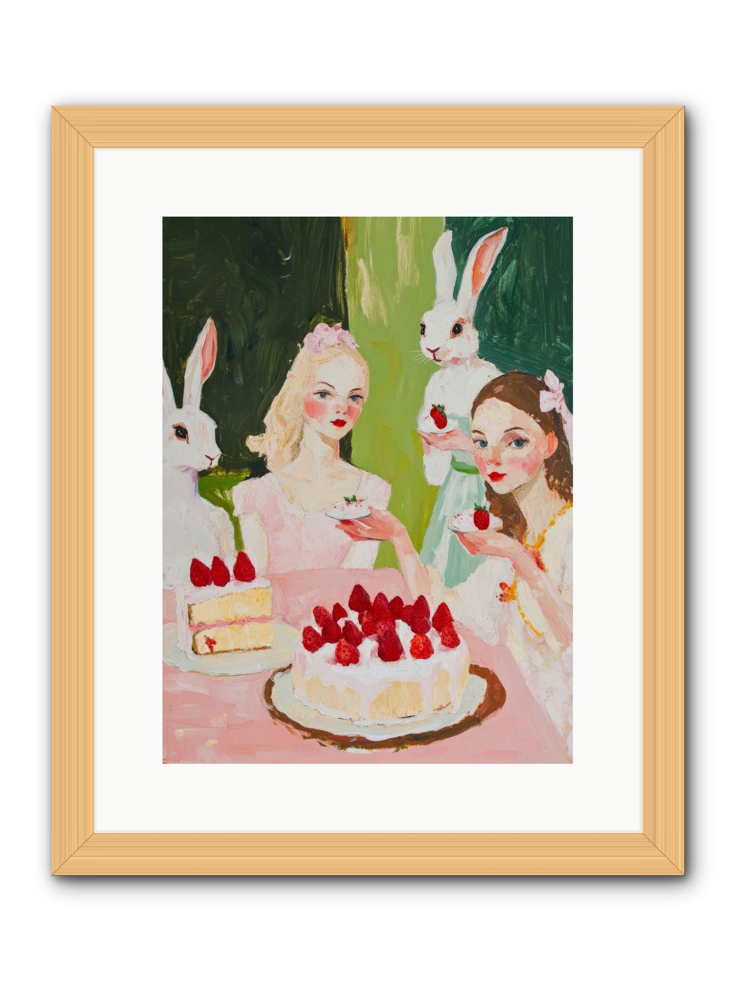 Red Fruit Dreamed Forever No.3Rez2 -- Framed Print - Natural 12x16