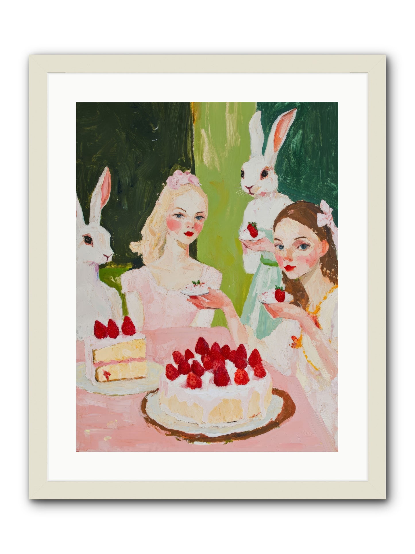 Red Fruit Dreamed Forever No.3Rez2 -- Framed Print - White 18x24