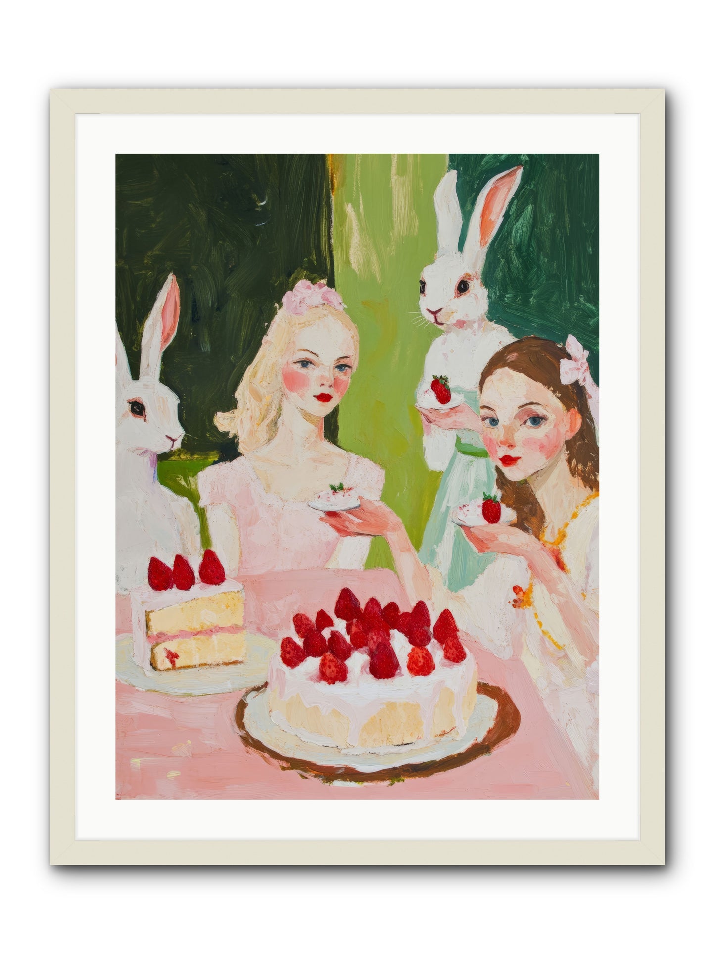 Red Fruit Dreamed Forever No.3Rez2 -- Framed Print - White 24x32