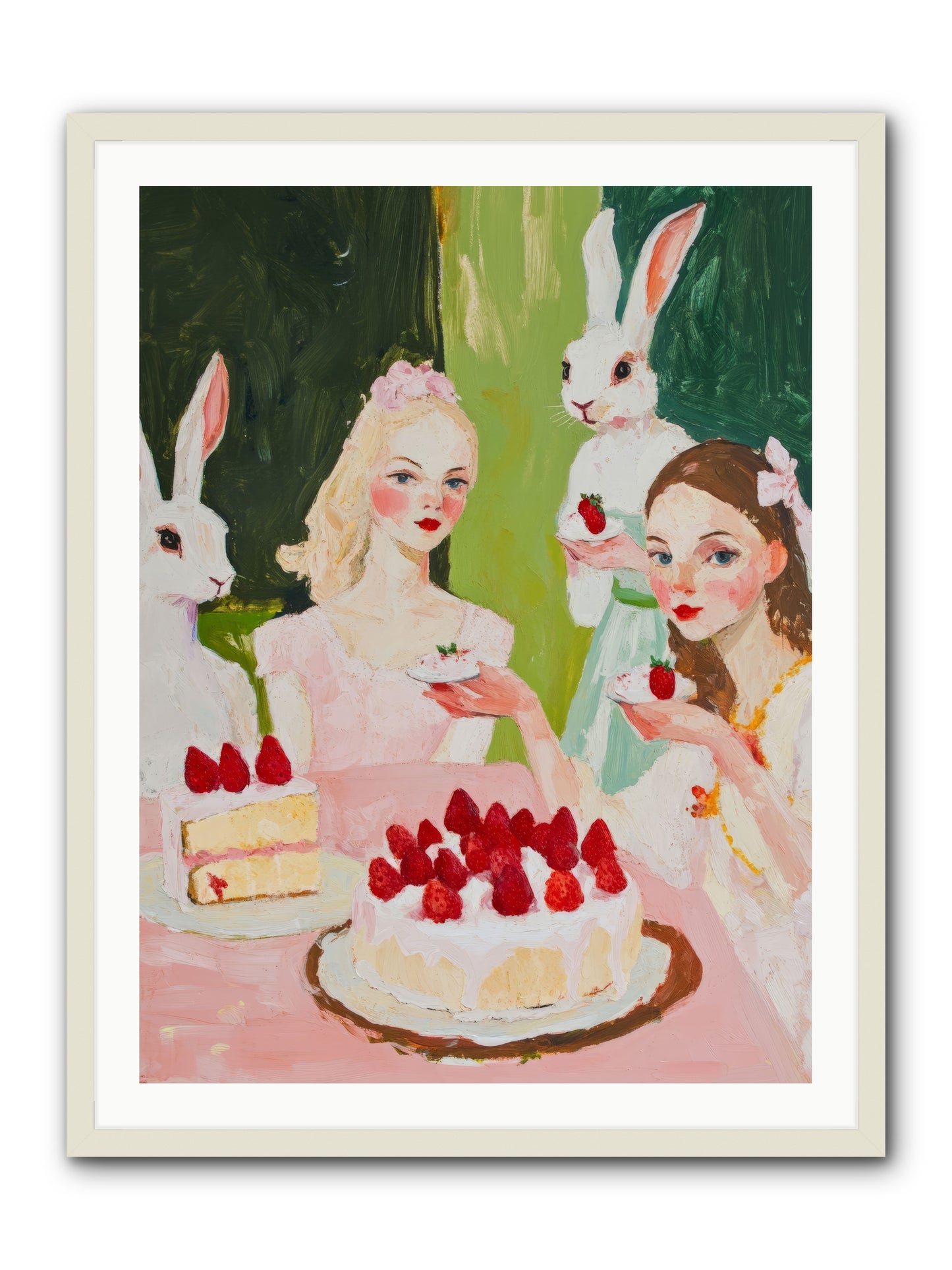 Red Fruit Dreamed Forever No.3Rez2 -- Framed Print - White 30x40