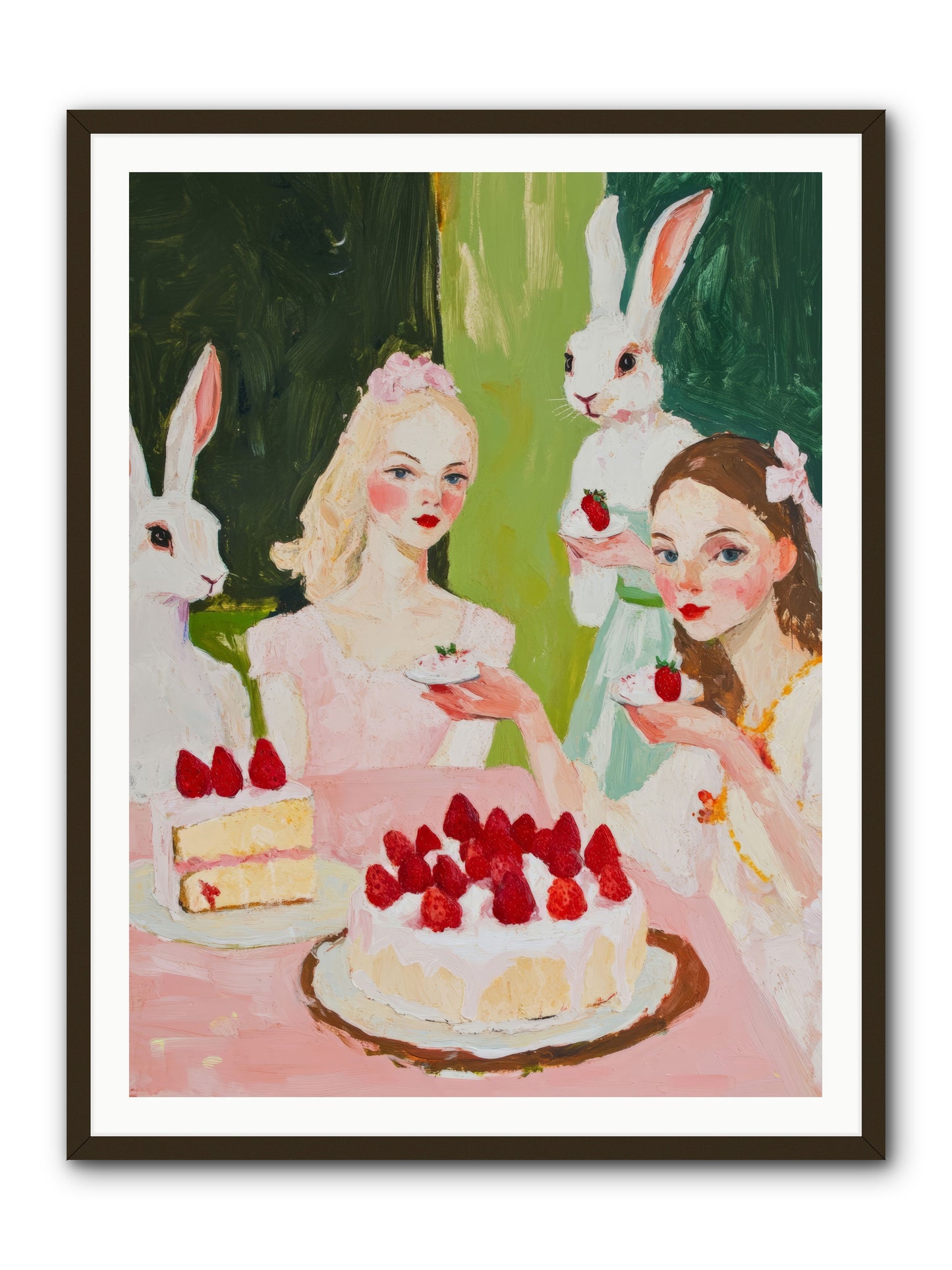 Red Fruit Dreamed Forever No.3Rez2 -- Framed Print - Black 36x48