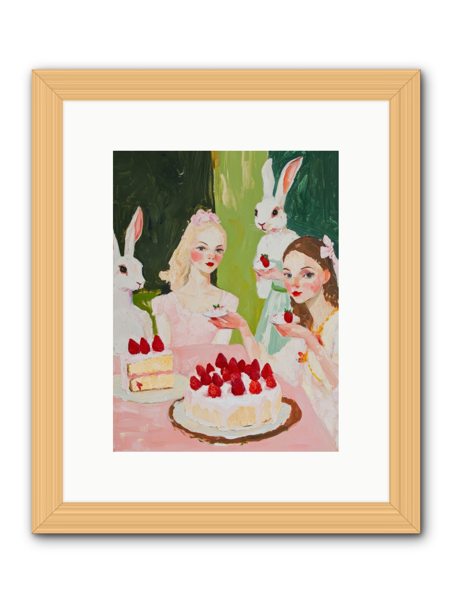 Red Fruit Dreamed Forever No.3Rez2 -- Framed Print - Natural 9x12