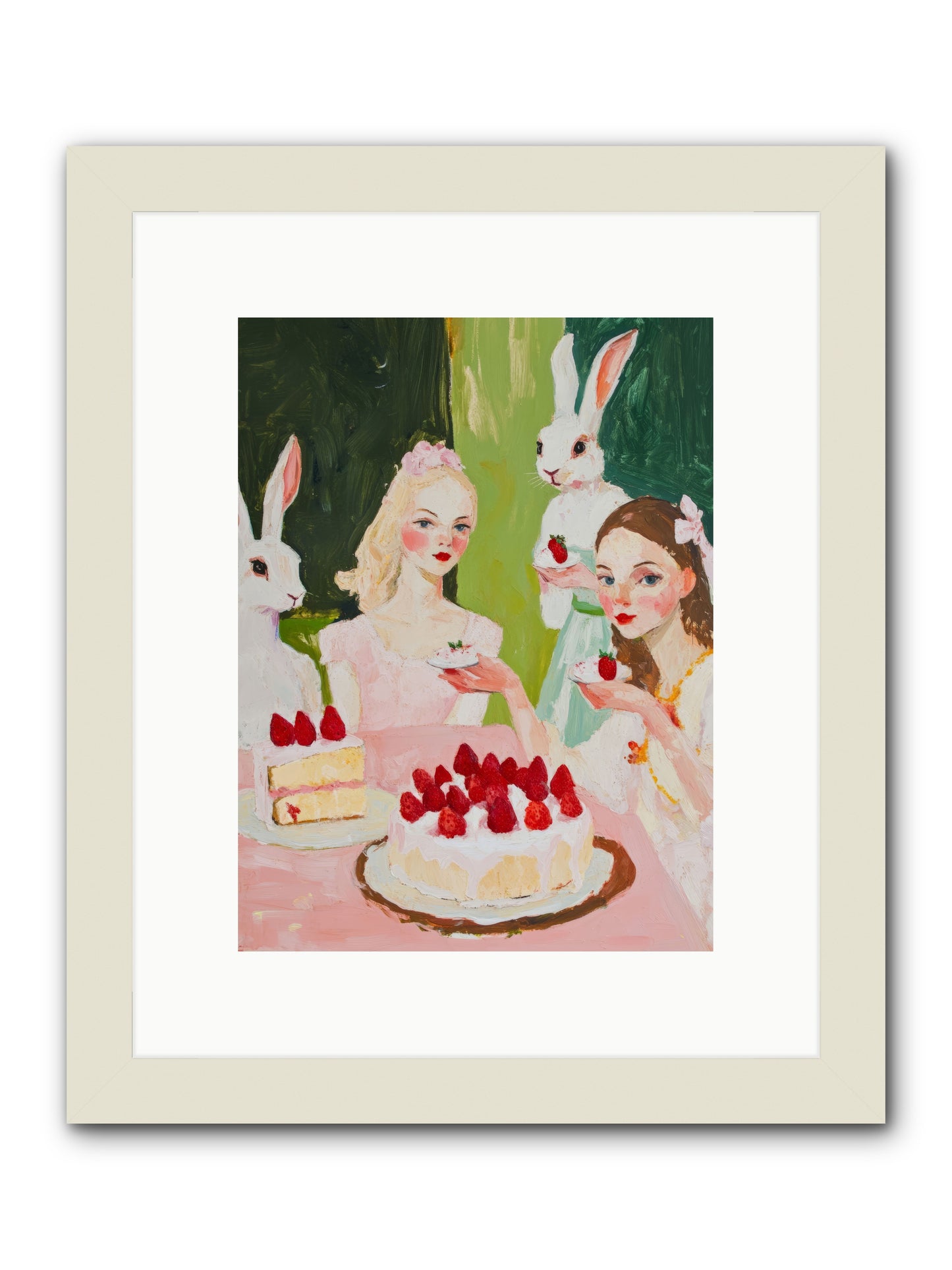 Red Fruit Dreamed Forever No.3Rez2 -- Framed Print - White 9x12