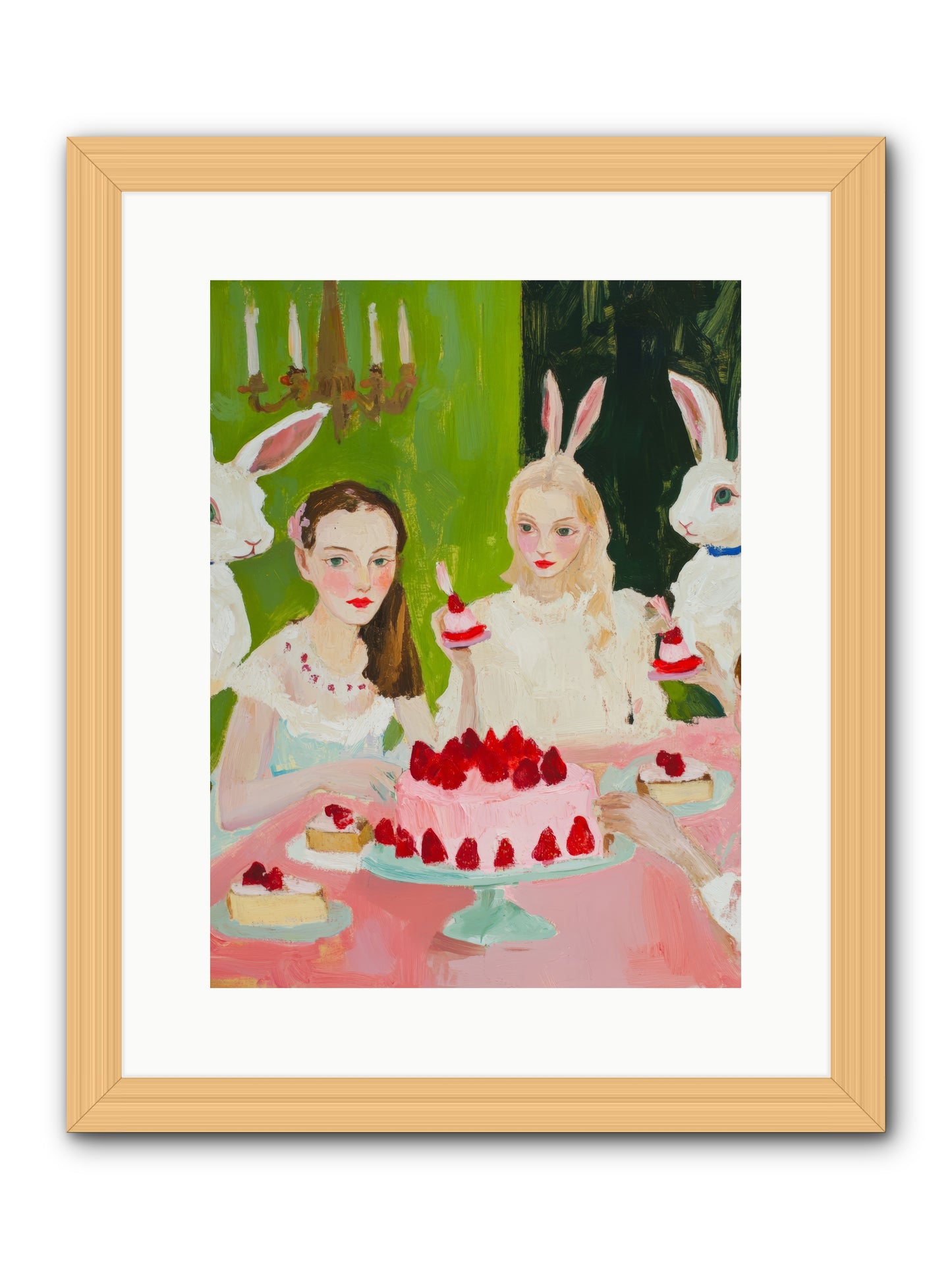 Red Fruit Dreamed ForeverRez2 -- Framed Print - Natural 12x16