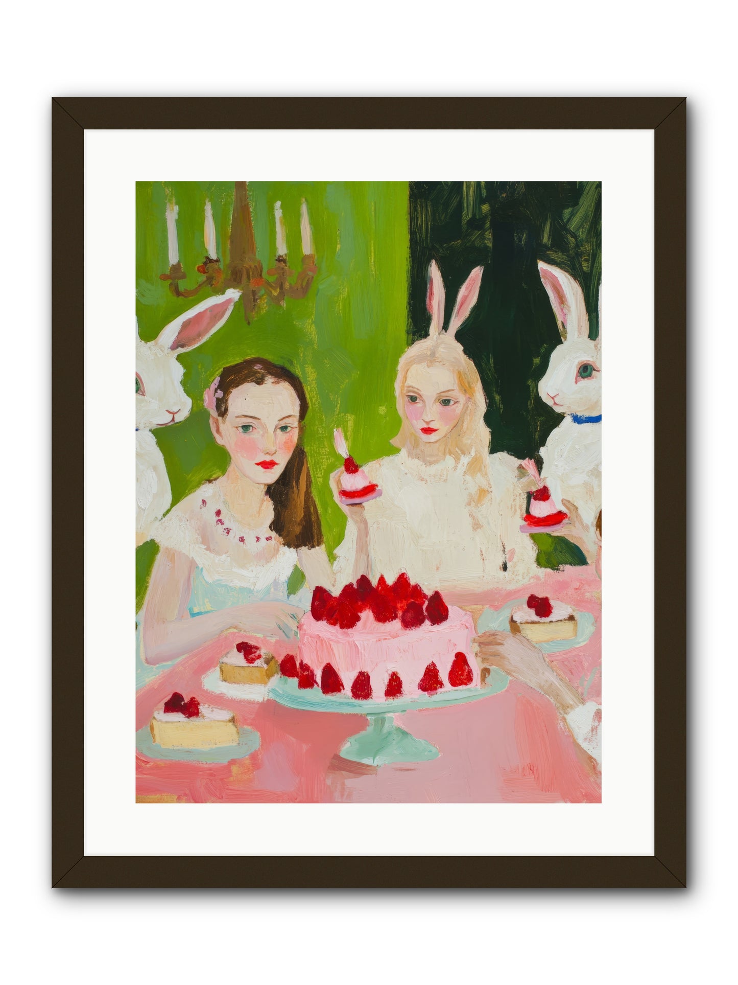 Red Fruit Dreamed ForeverRez2 -- Framed Print - Black 18x24