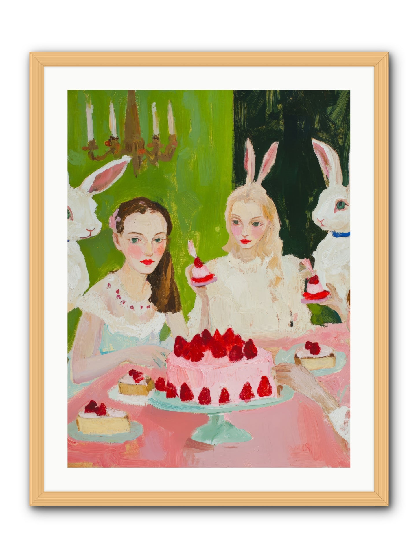 Red Fruit Dreamed ForeverRez2 -- Framed Print - Natural 24x32