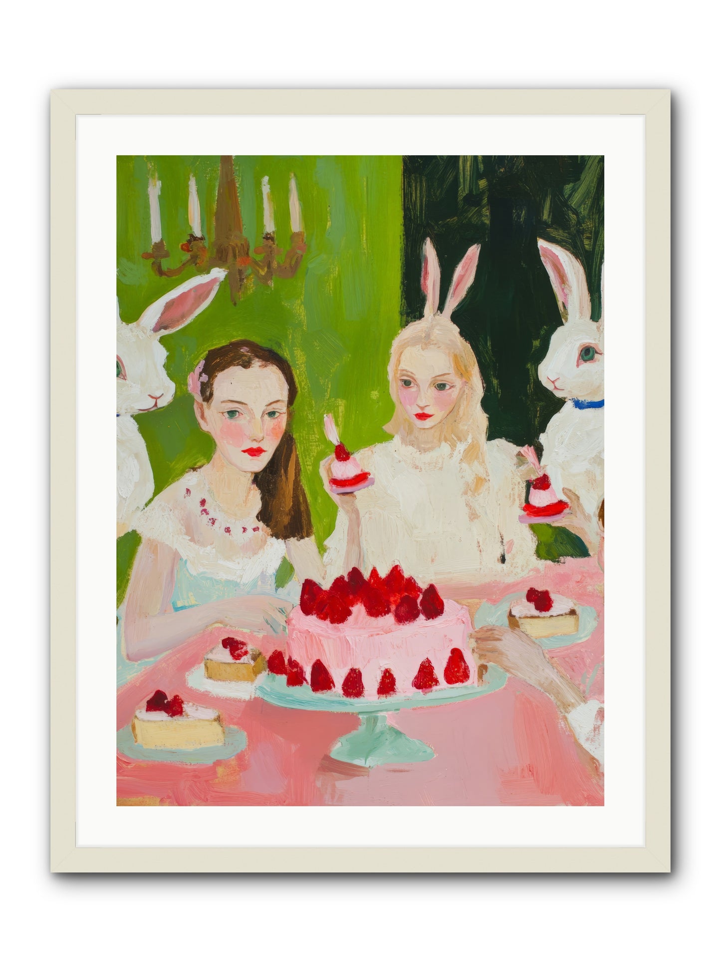 Red Fruit Dreamed ForeverRez2 -- Framed Print - White 24x32