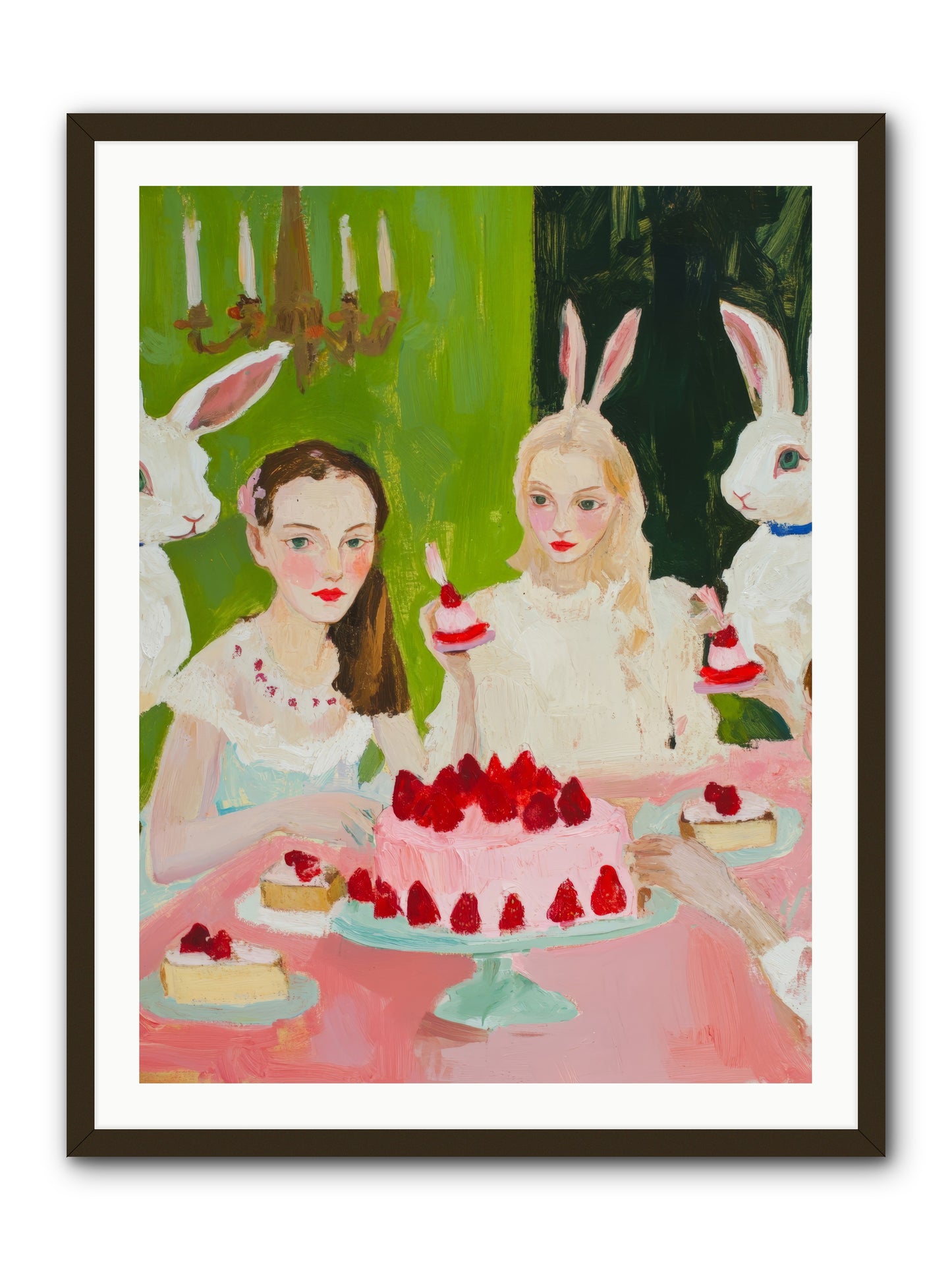 Red Fruit Dreamed ForeverRez2 -- Framed Print - Black 30x40