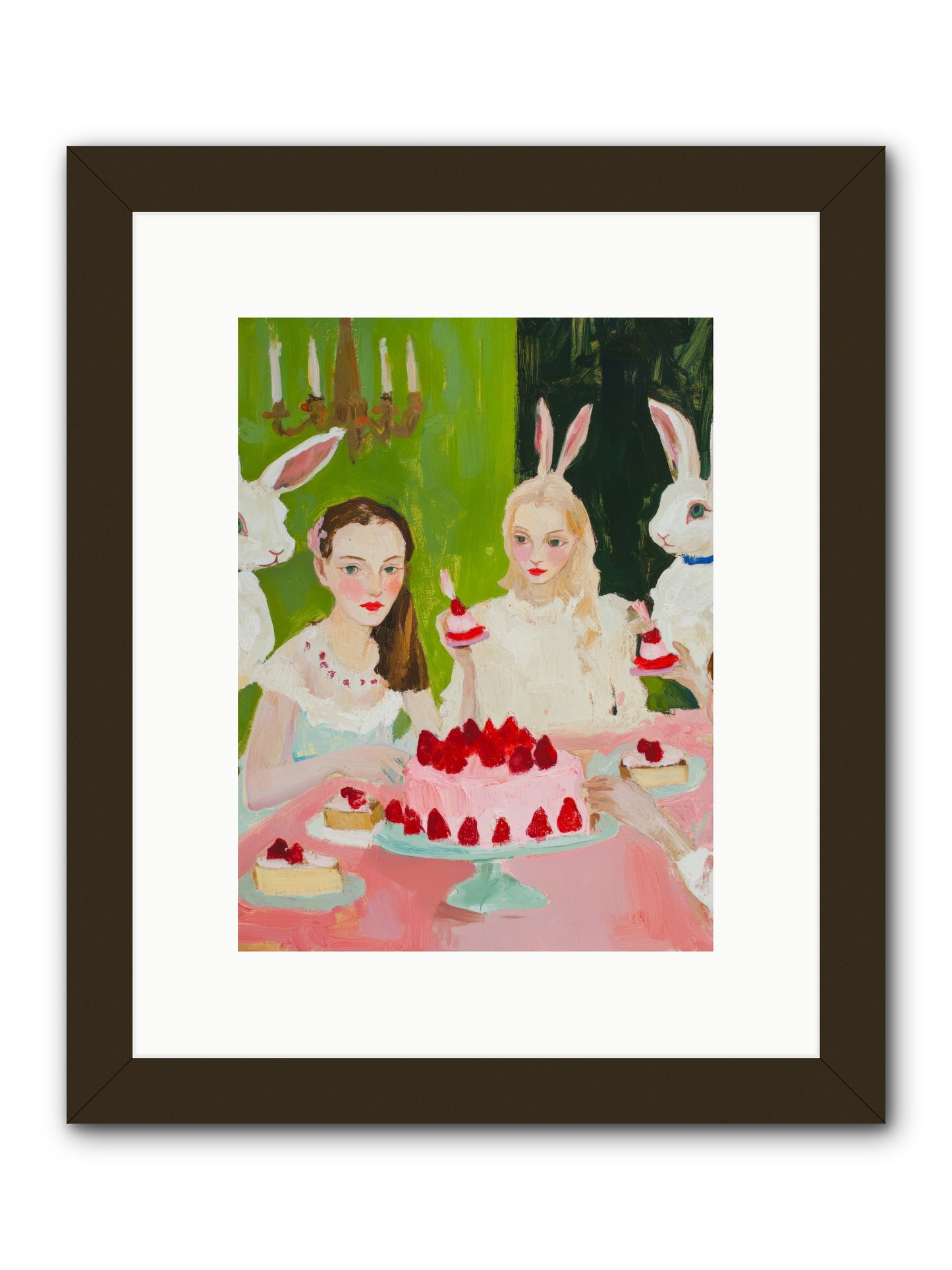 Red Fruit Dreamed ForeverRez2 -- Framed Print - Black 9x12