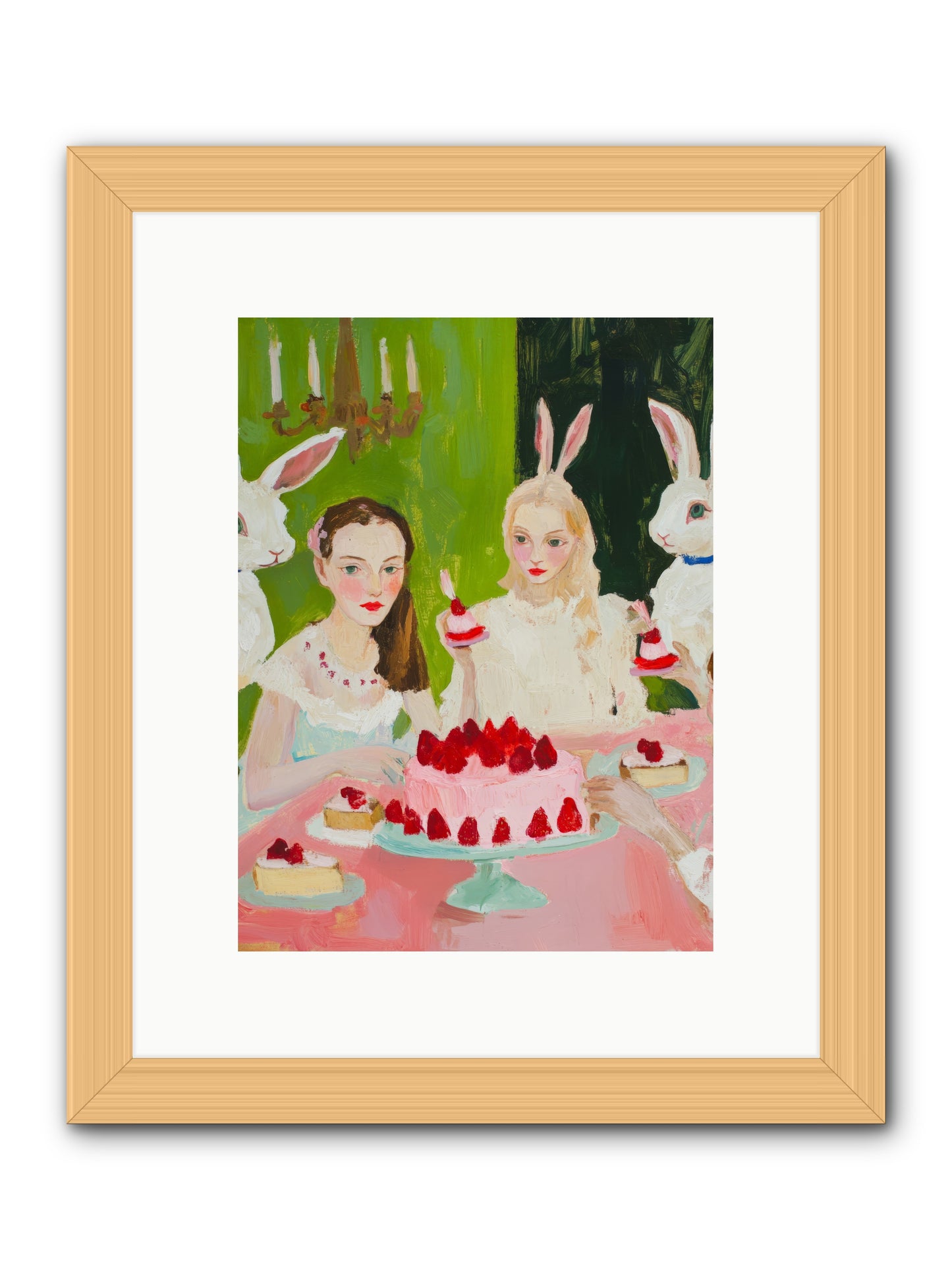 Red Fruit Dreamed ForeverRez2 -- Framed Print - Natural 9x12