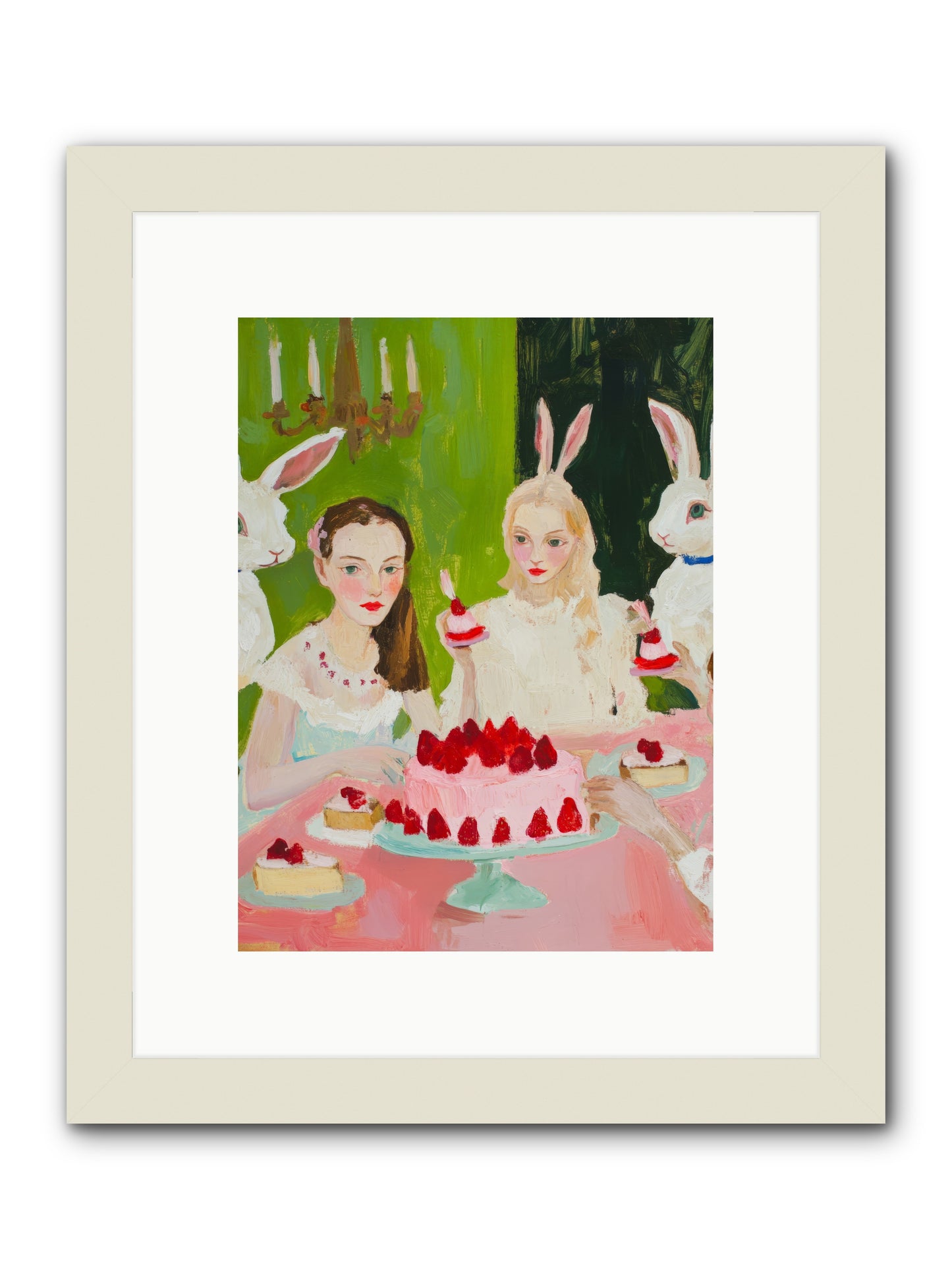 Red Fruit Dreamed ForeverRez2 -- Framed Print - White 9x12