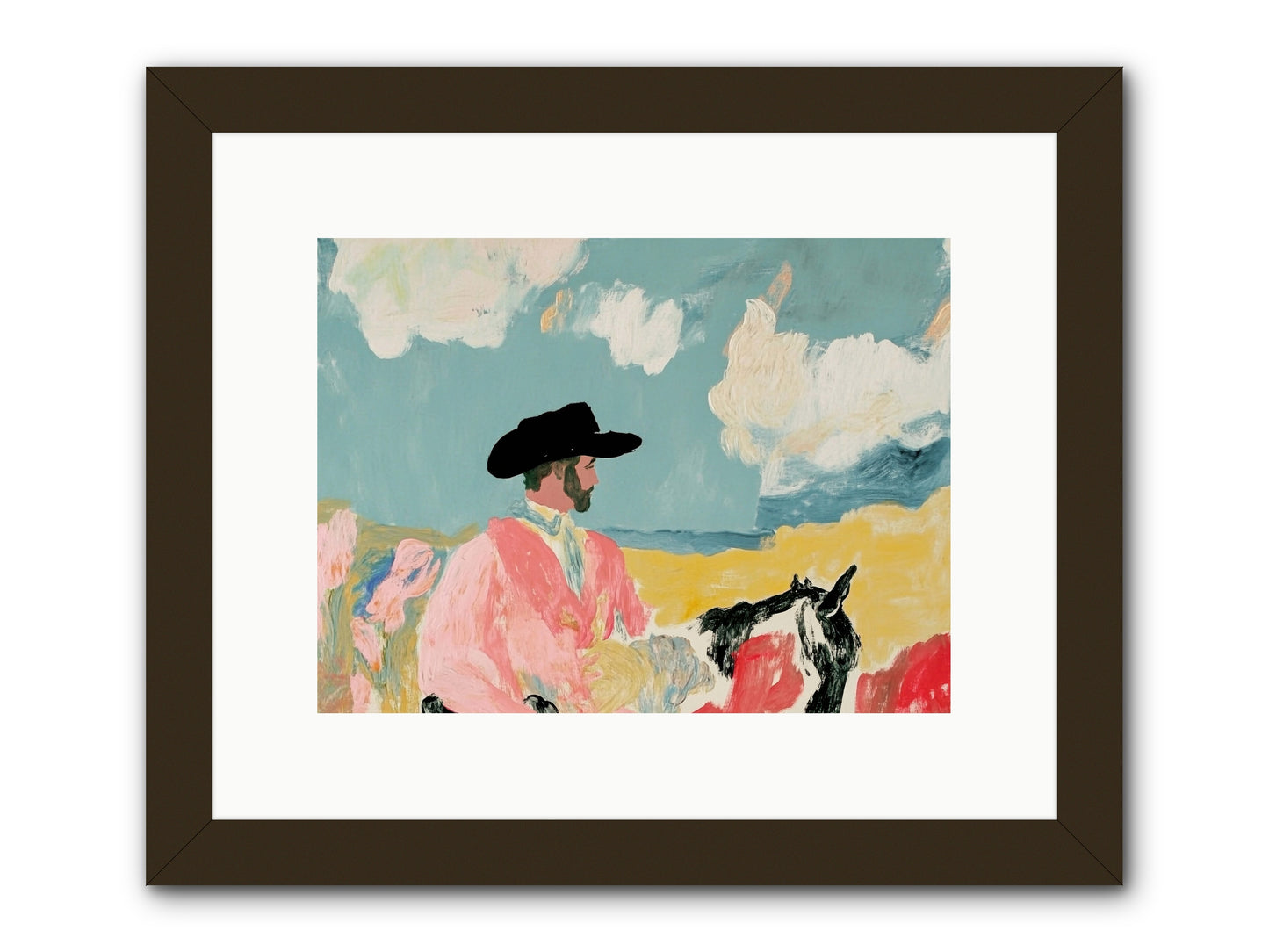 Red Rock Journey -- Framed Print - Black 12x9