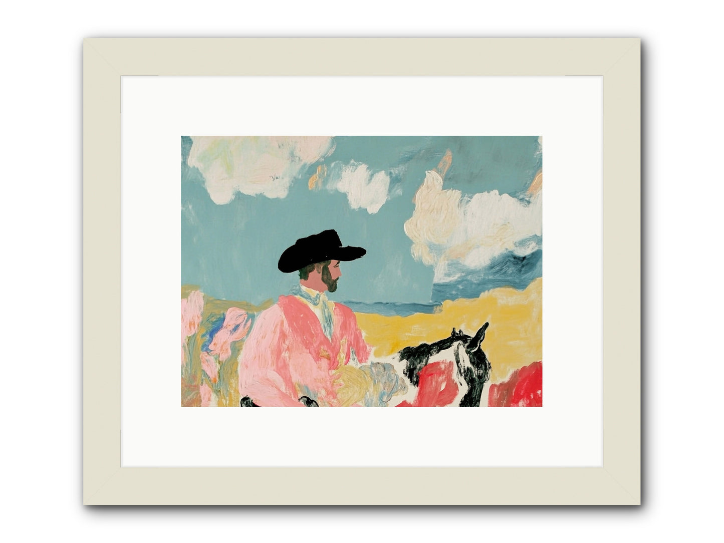 Red Rock Journey -- Framed Print - White 12x9