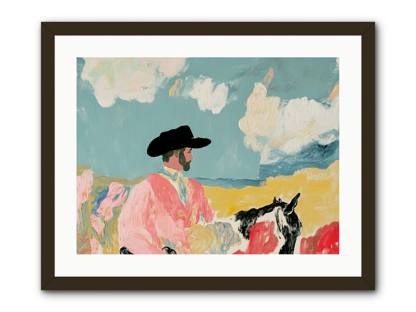 Red Rock Journey -- Framed Print - Black 24x18