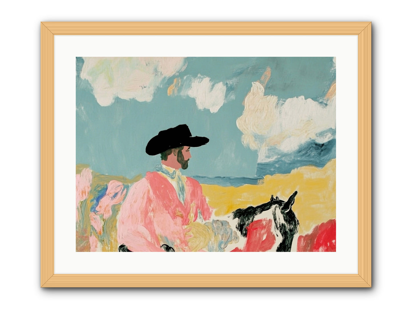 Red Rock Journey -- Framed Print - Natural 24x18