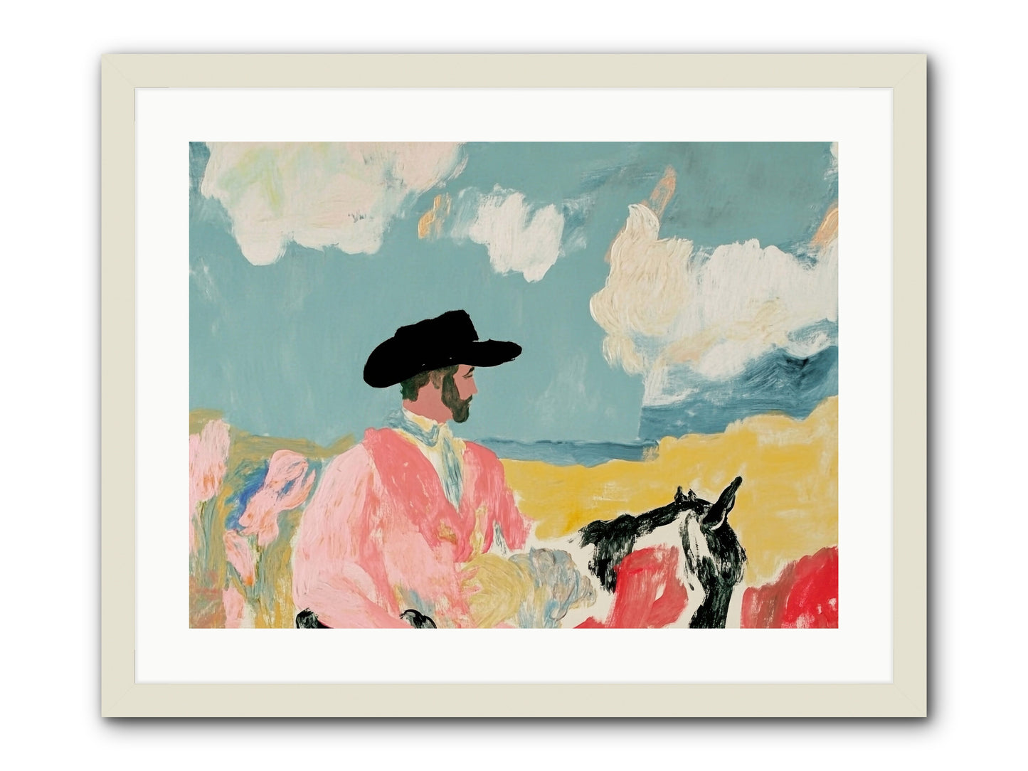 Red Rock Journey -- Framed Print - White 24x18