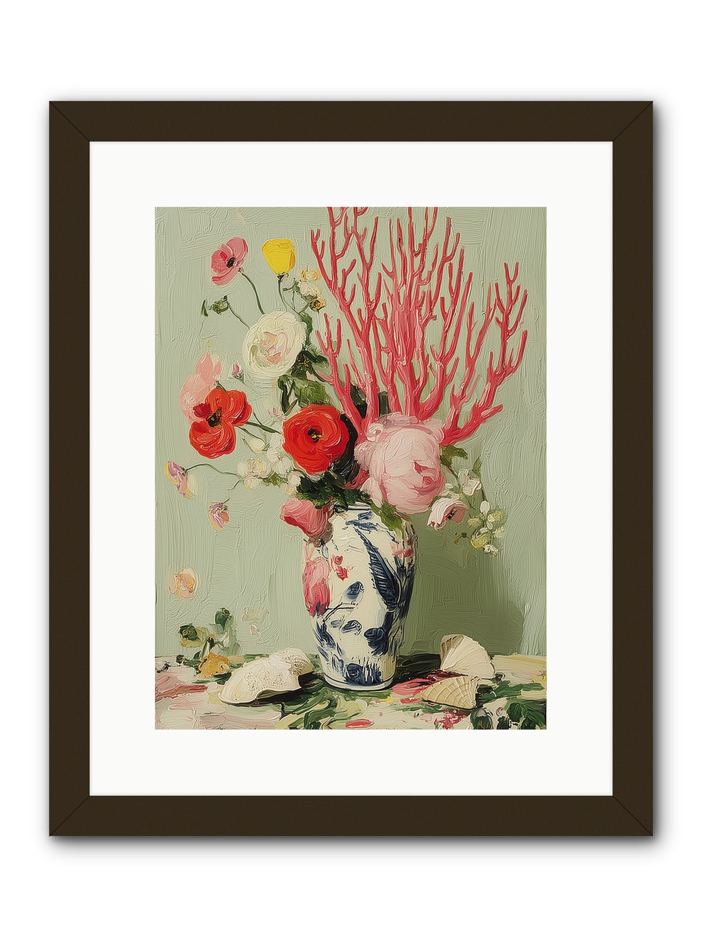 Reef's Romance -- Framed Print - Black 12x16