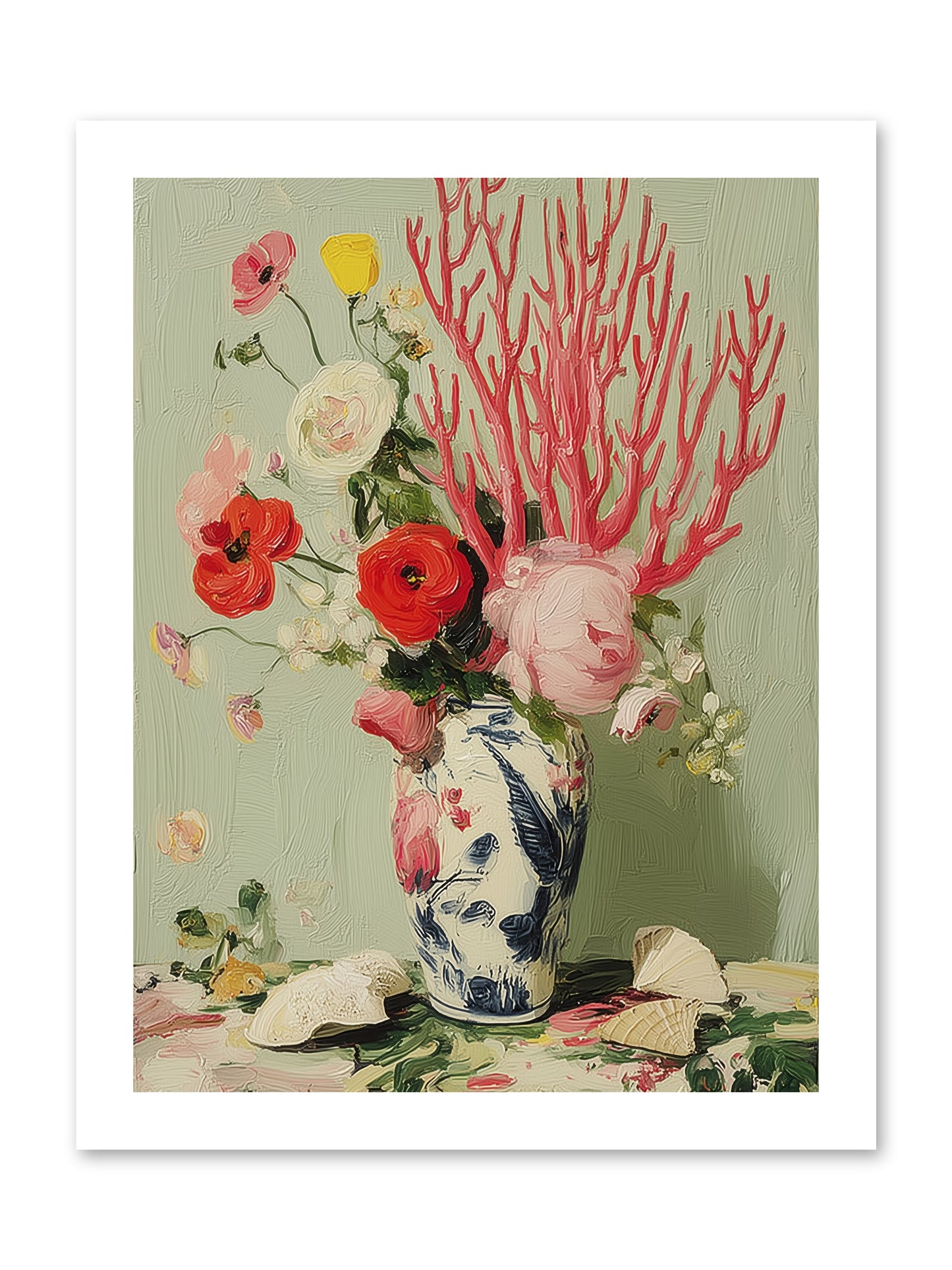 Reef's Romance -- Loose Canvas Print 12x16
