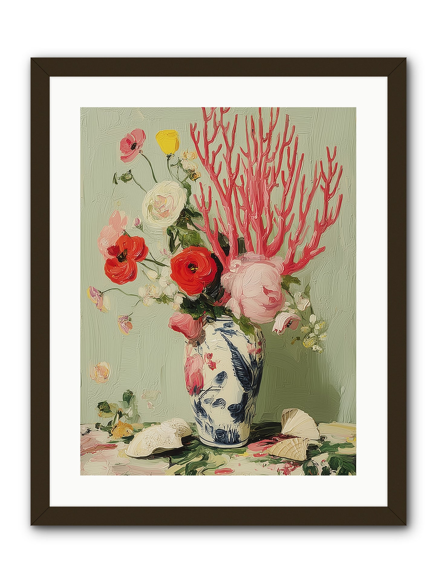 Reef's Romance -- Framed Print - Black 18x24