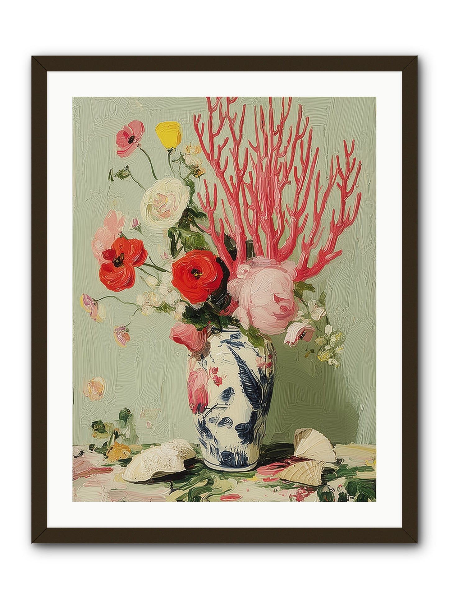 Reef's Romance -- Framed Print - Black 24x32