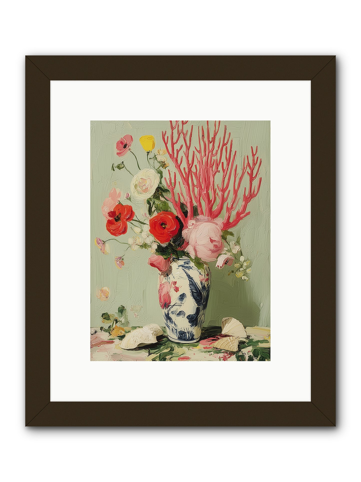 Reef's Romance -- Framed Print - Black 9x12